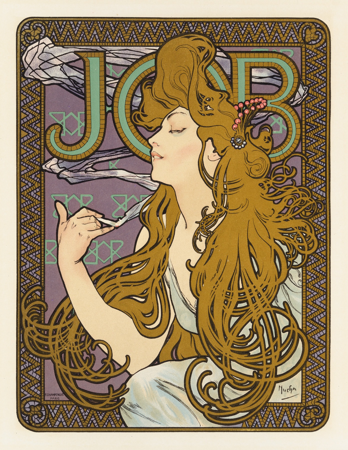 Job by Alphonse Mucha, 1900