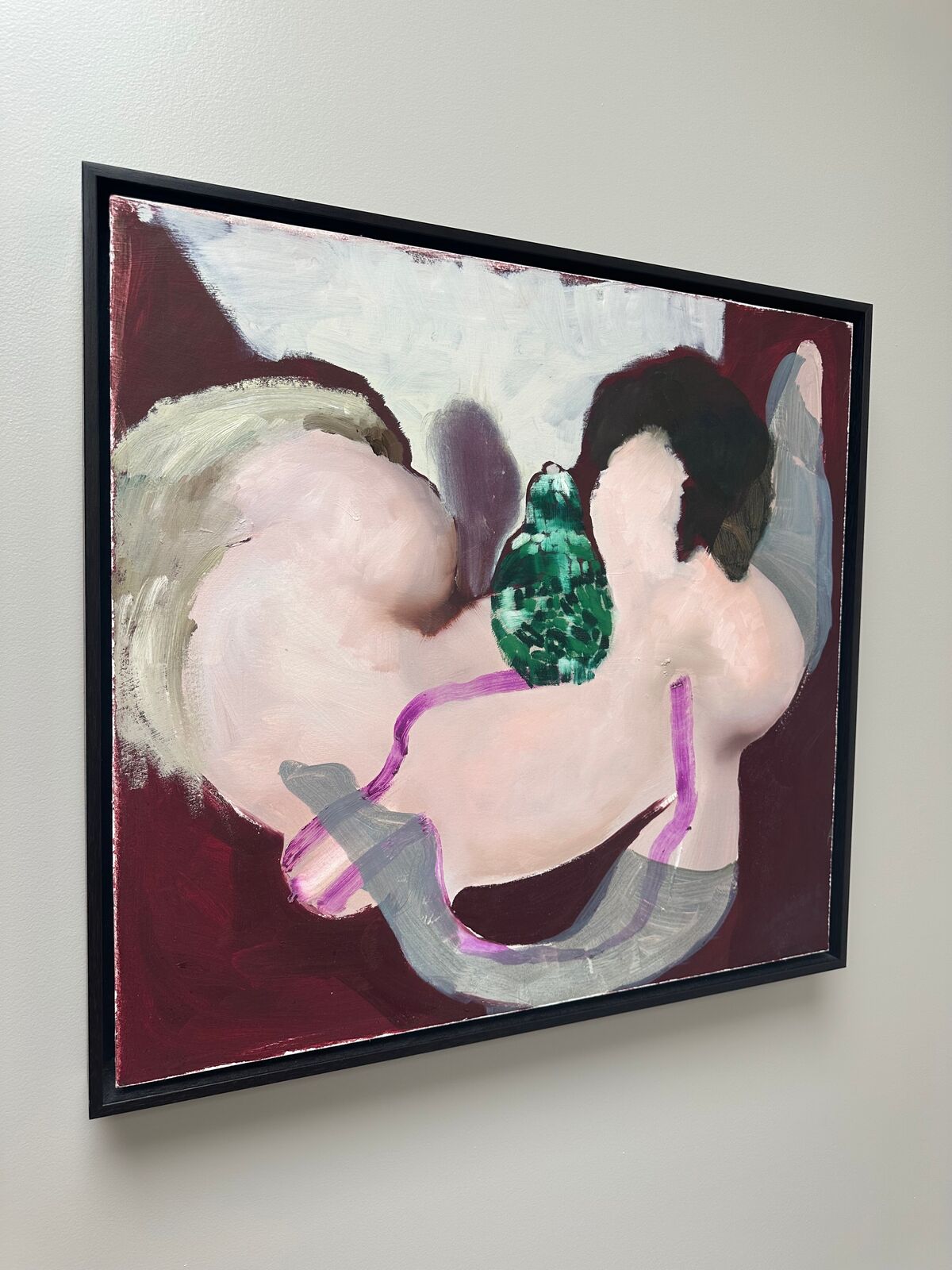 Artwork by Ambera Wellmann, Pear Shapes, Made of Oil on paper and dibond 