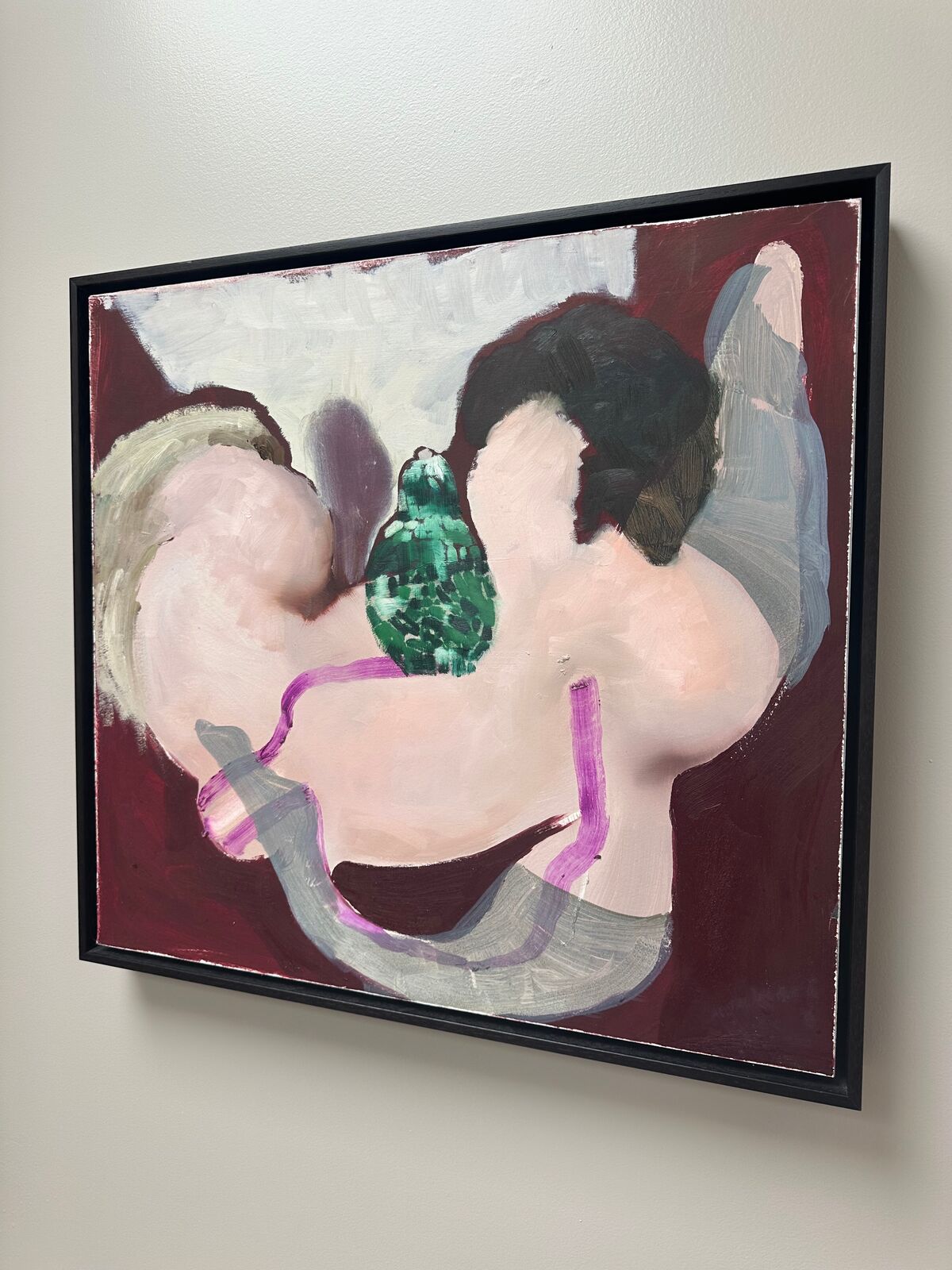 Artwork by Ambera Wellmann, Pear Shapes, Made of Oil on paper and dibond 