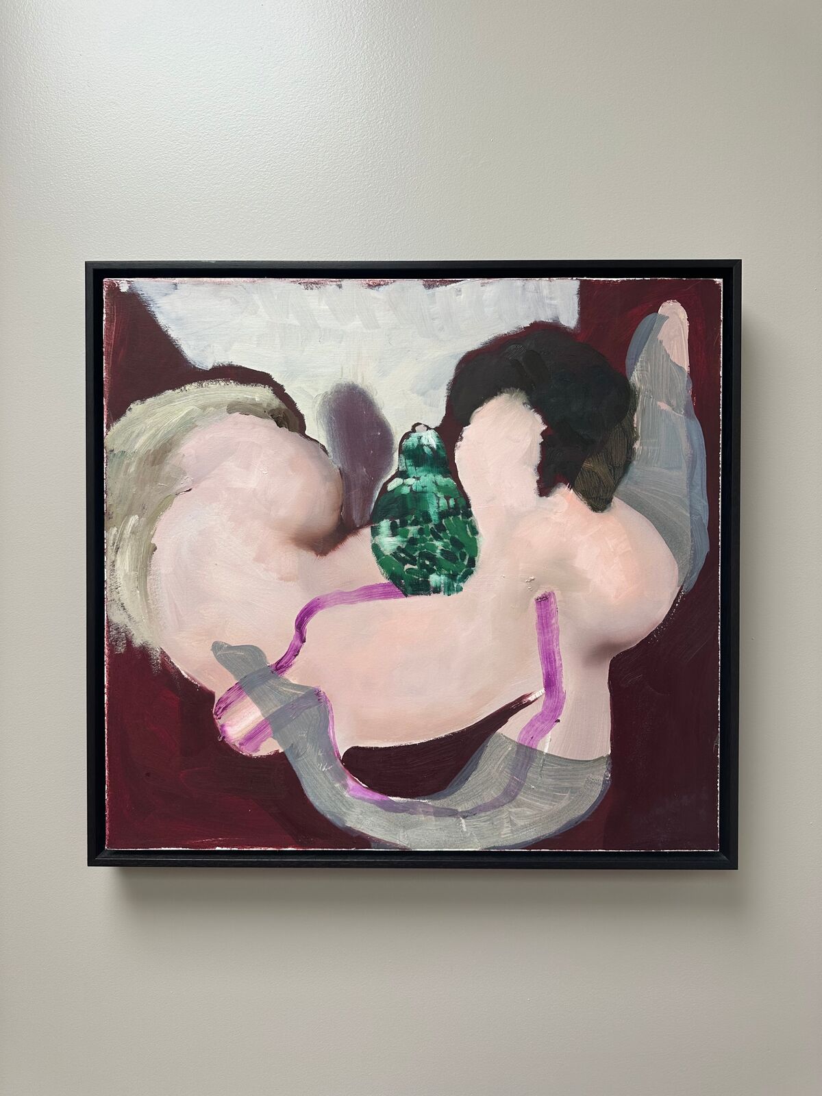 Artwork by Ambera Wellmann, Pear Shapes, Made of Oil on paper and dibond 