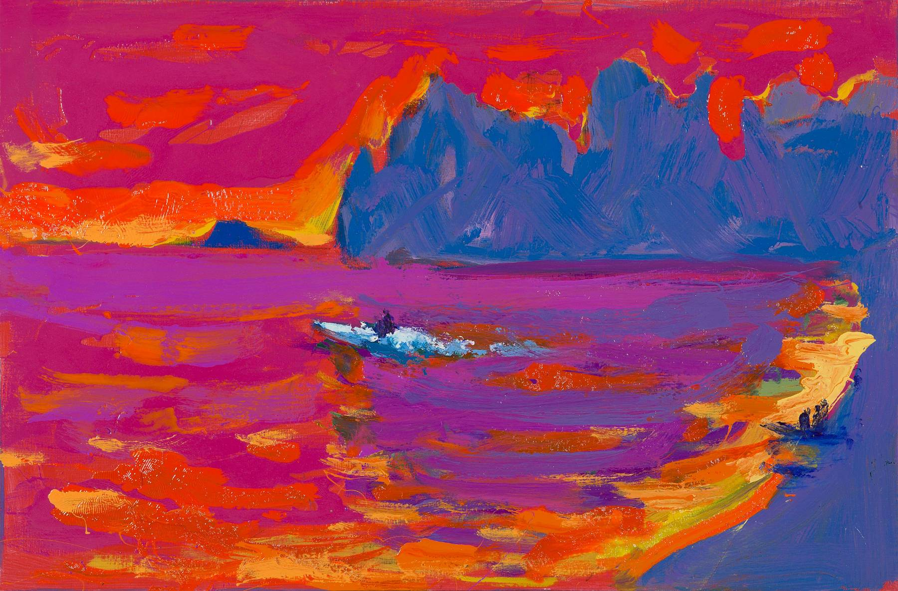 Anatolii Kryvolap Original Oil Painting – Ukrainian Contemporary Art by Anatoly Kryvolap, null