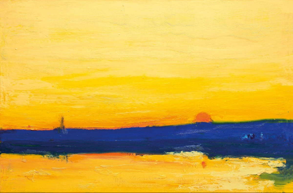 Collectible Anatolii Kryvolap Landscape – Ukrainian Modernism by Anatoly Kryvolap, null