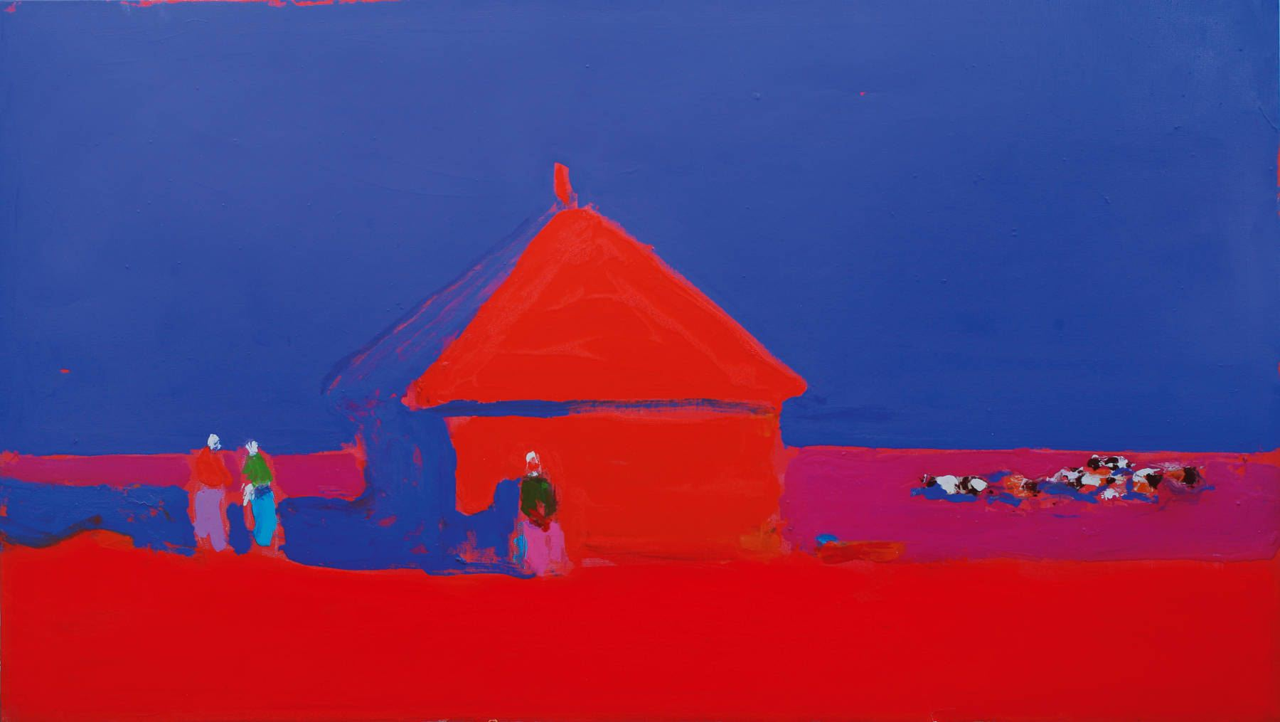 Collectible Ukrainian Artist – Anatolii Kryvolap Abstract Landscape by Anatoly Kryvolap, null