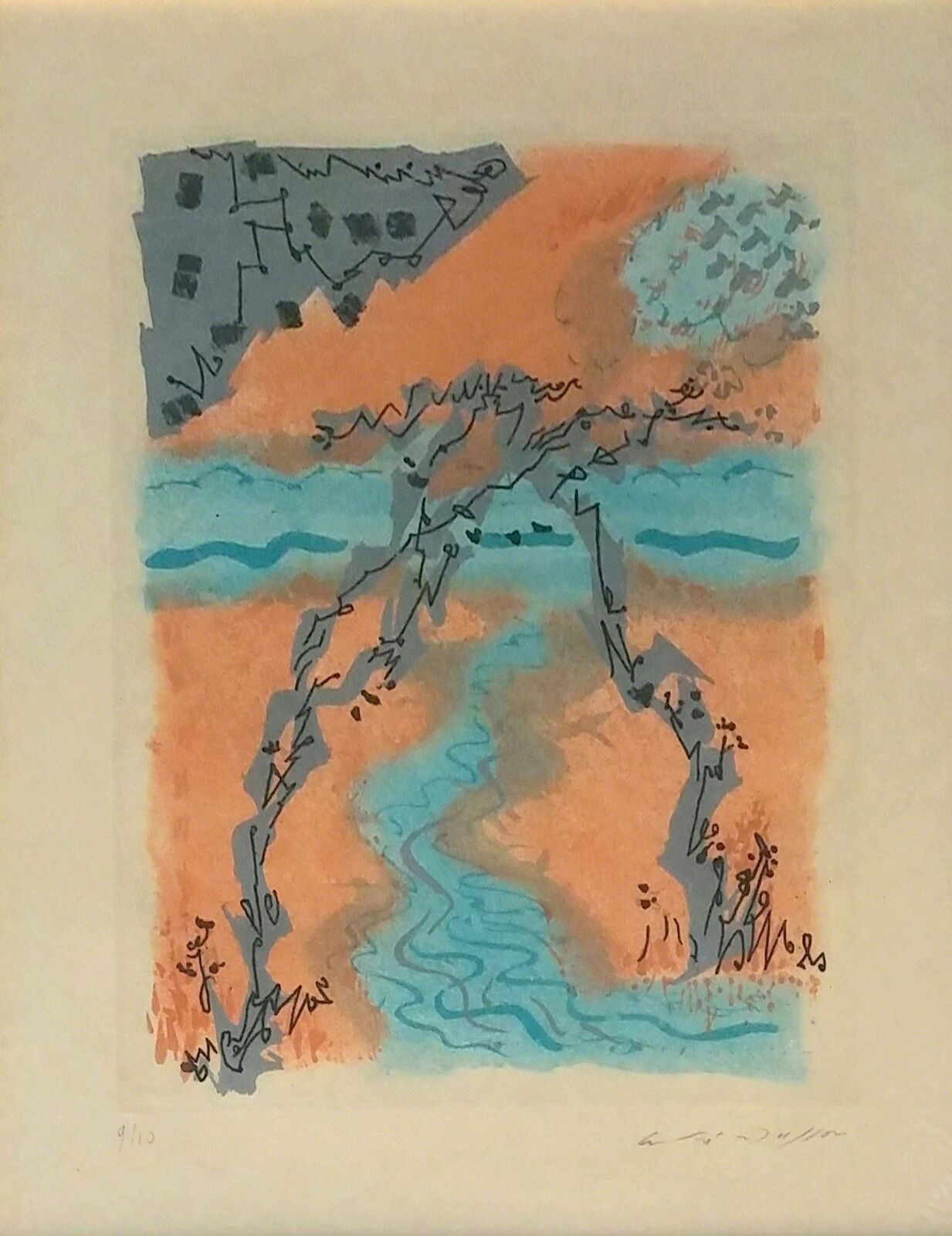 Artwork by André Masson, LES EROPHAGES X, Made of Etching 