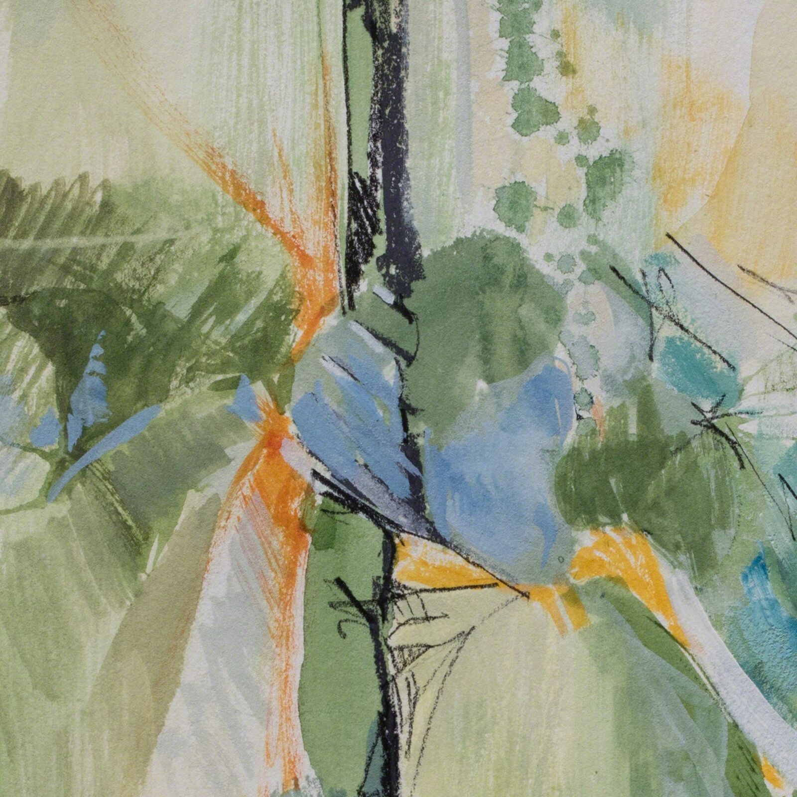 Artwork by Andrei Petrov, Elusive Question, Made of Ink and Watercolor 