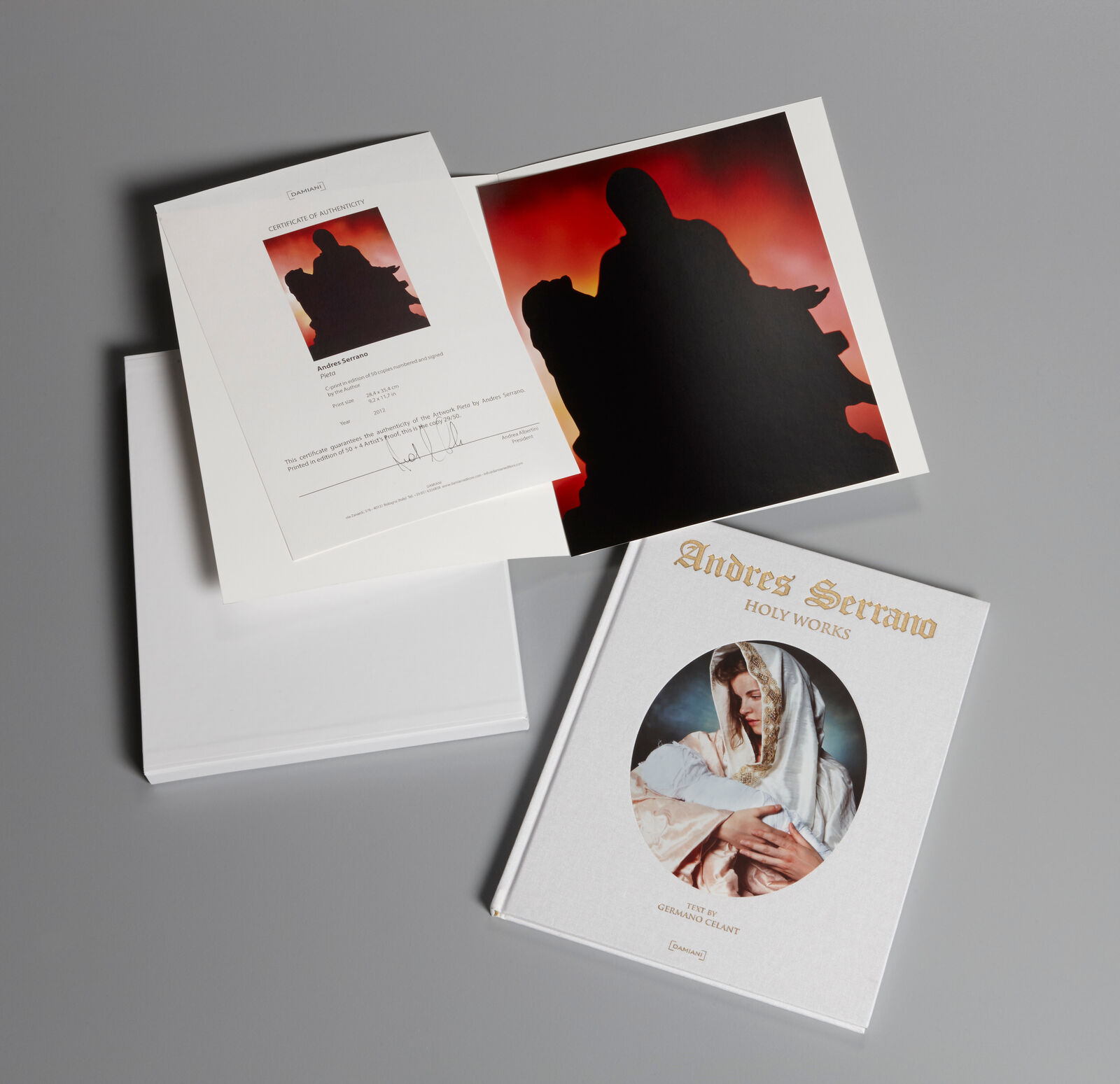 A woman standing in front of a painting on a wall.