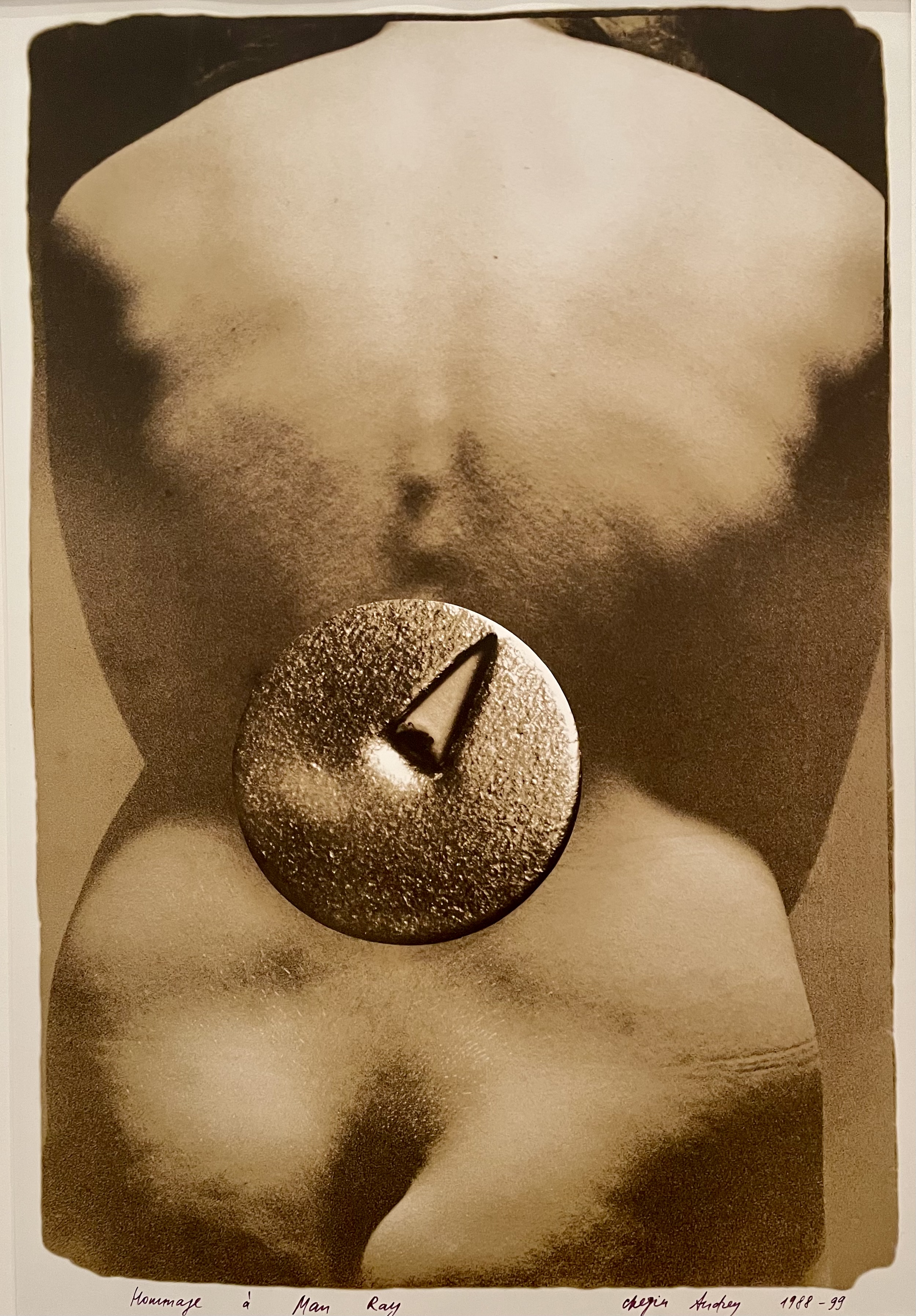 Artwork by Andrey Chezhin, Hommage A Man Ray, Made of Sepia toned, silver gelatin print on archival paper 