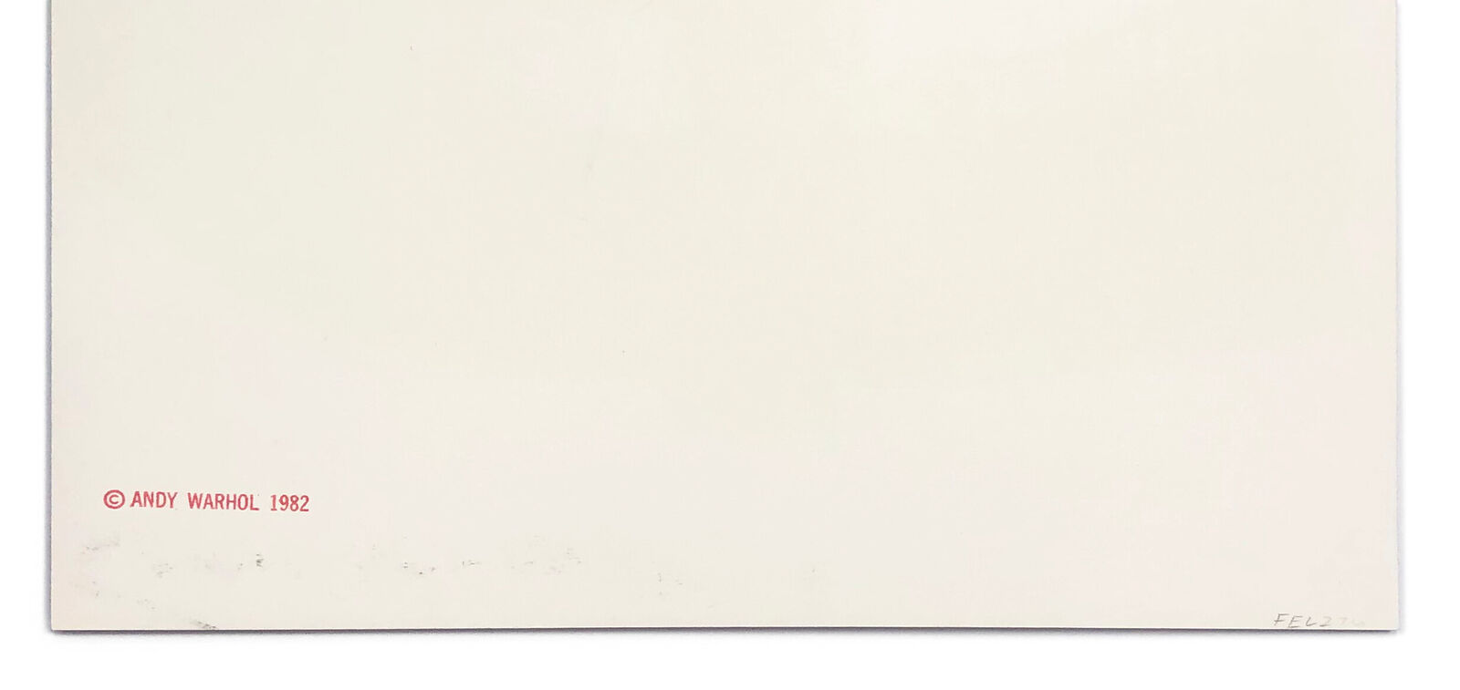 Artwork by Andy Warhol, $(1) FS II.277 (unique hand signed screen print), Made of Screen Print On Lennox Museum Board 