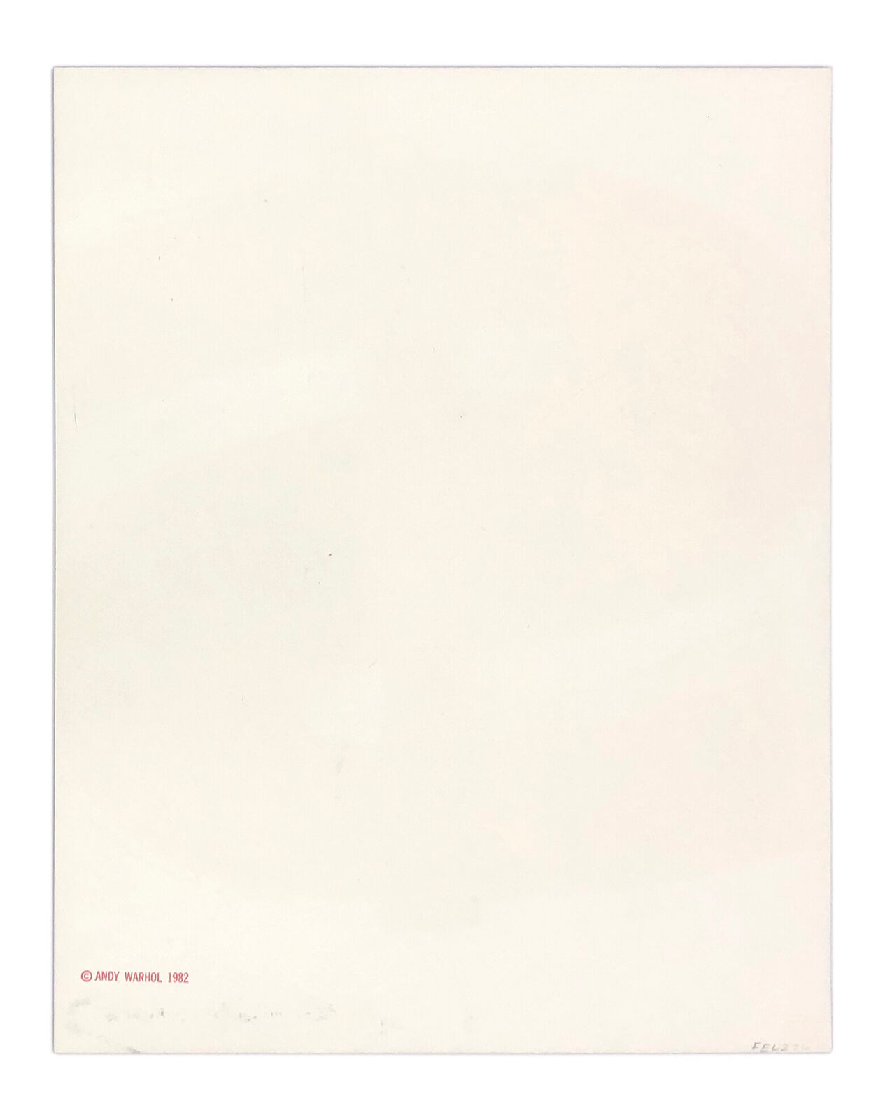 Artwork by Andy Warhol, $(1) FS II.277 (unique hand signed screen print), Made of Screen Print On Lennox Museum Board 