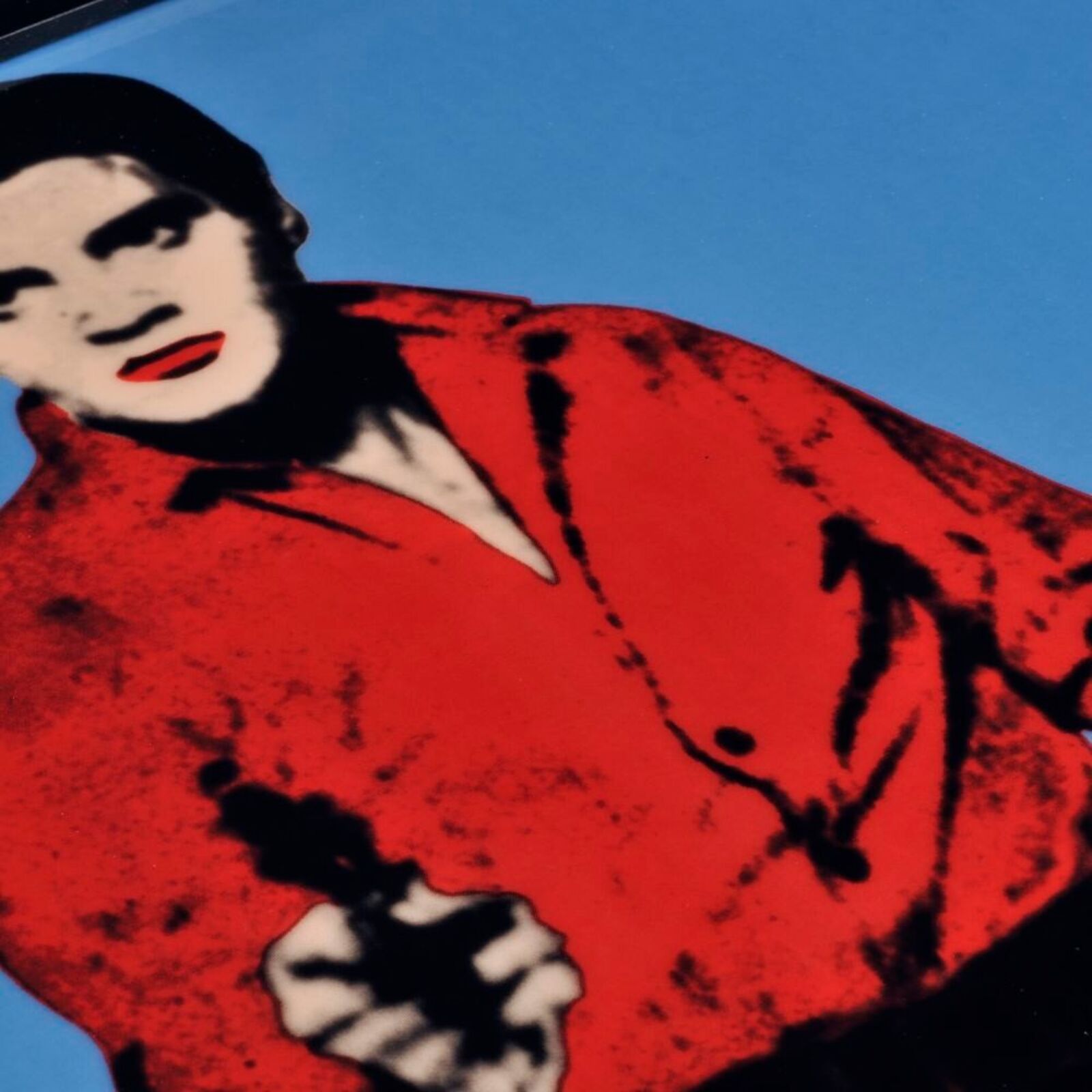 Artwork by Andy Warhol, Blue Elvis, Made of Enamel on porcelain 