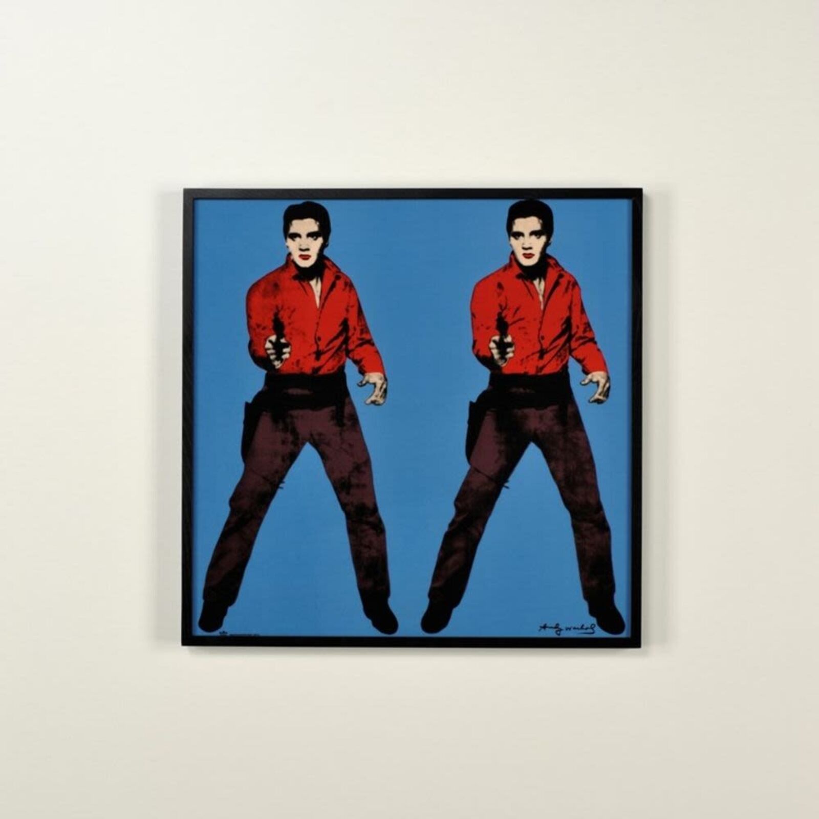 Artwork by Andy Warhol, Blue Elvis, Made of Enamel on porcelain 
