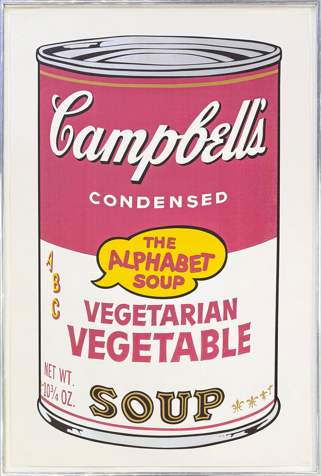 Campbell's Soup Cans II: Vegetarian Vegetable FS II.56 (signed screen print) by Andy Warhol, 1969