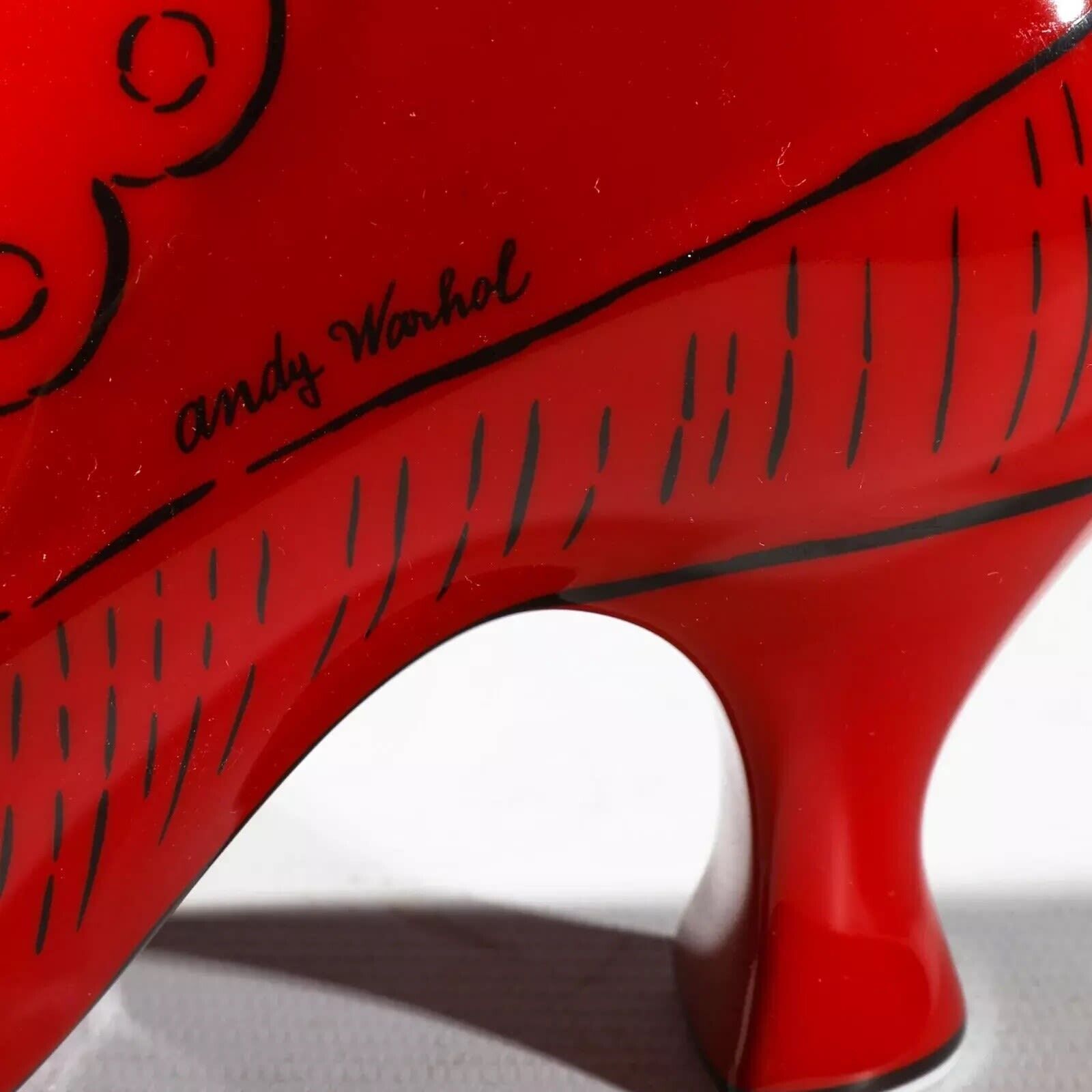 Artwork by Andy Warhol, Christmas Boot, Made of Enamel on porcelain 