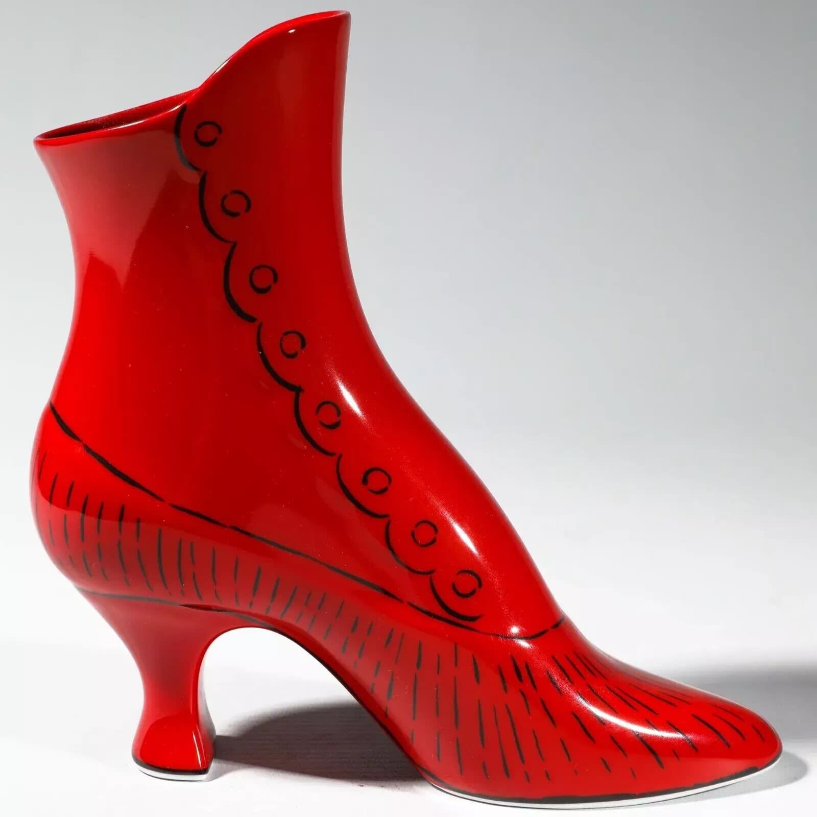 Artwork by Andy Warhol, Christmas Boot, Made of Enamel on porcelain 