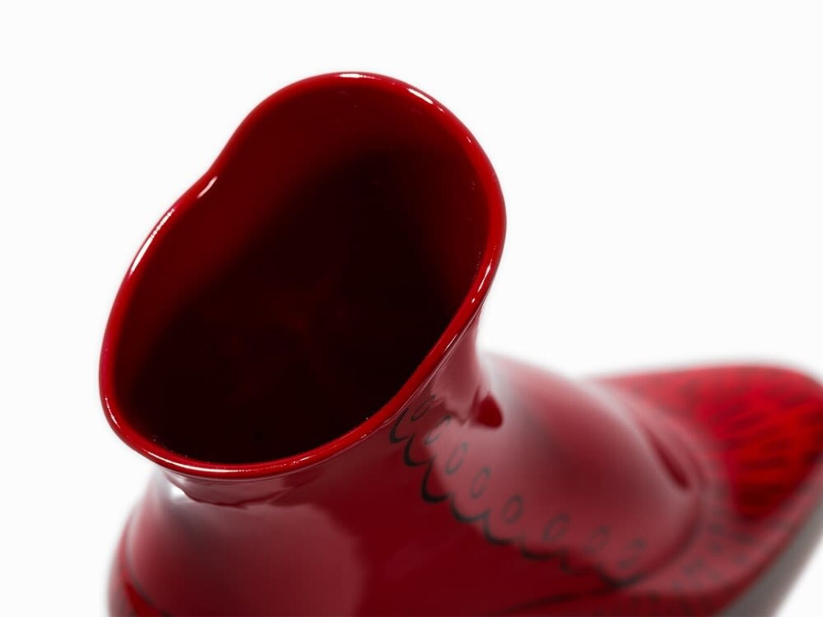 Artwork by Andy Warhol, Christmas Boot, Made of Enamel on porcelain 