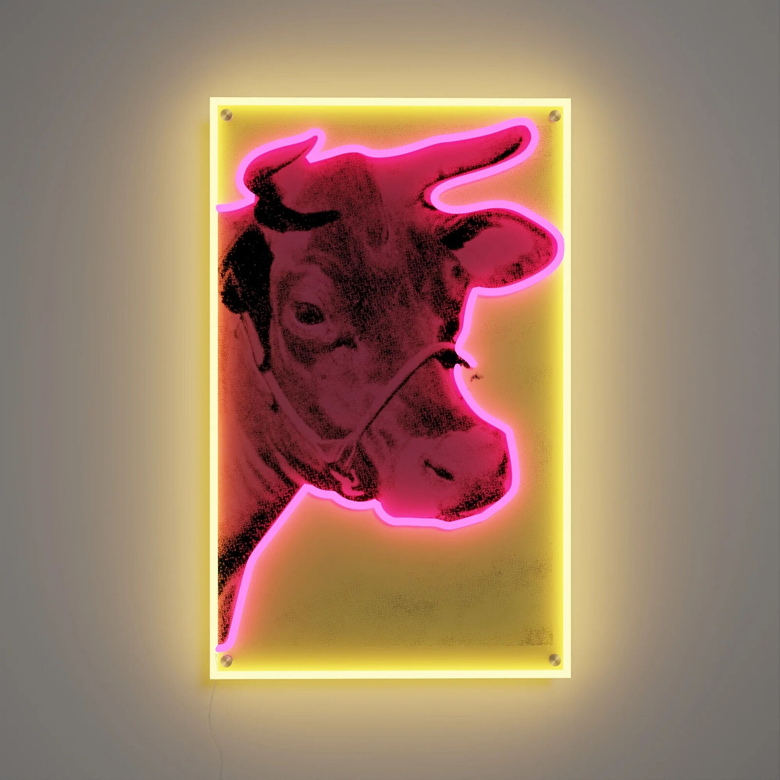 Cow LED Neon Sign by Andy Warhol, 2022