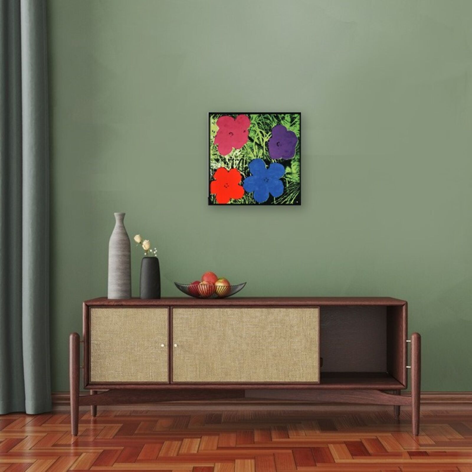 Artwork by Andy Warhol, Flowers, Made of Enamel on porcelain 