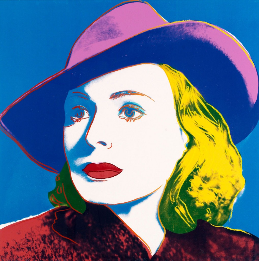 Artwork by Andy Warhol, Ingrid Bergman: With Hat, II.315, Made of Screenprint on Lenox Museum Board 