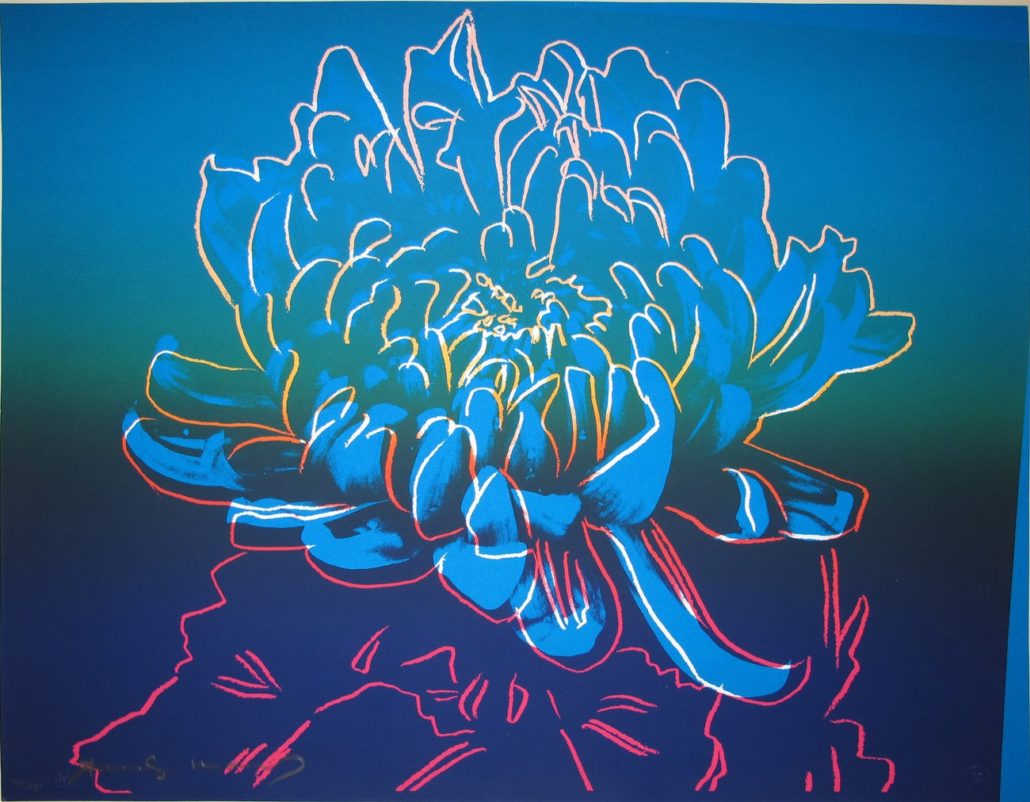 Artwork by Andy Warhol, Kiku [II.307], Made of Screenprint on Rives BFK paper 