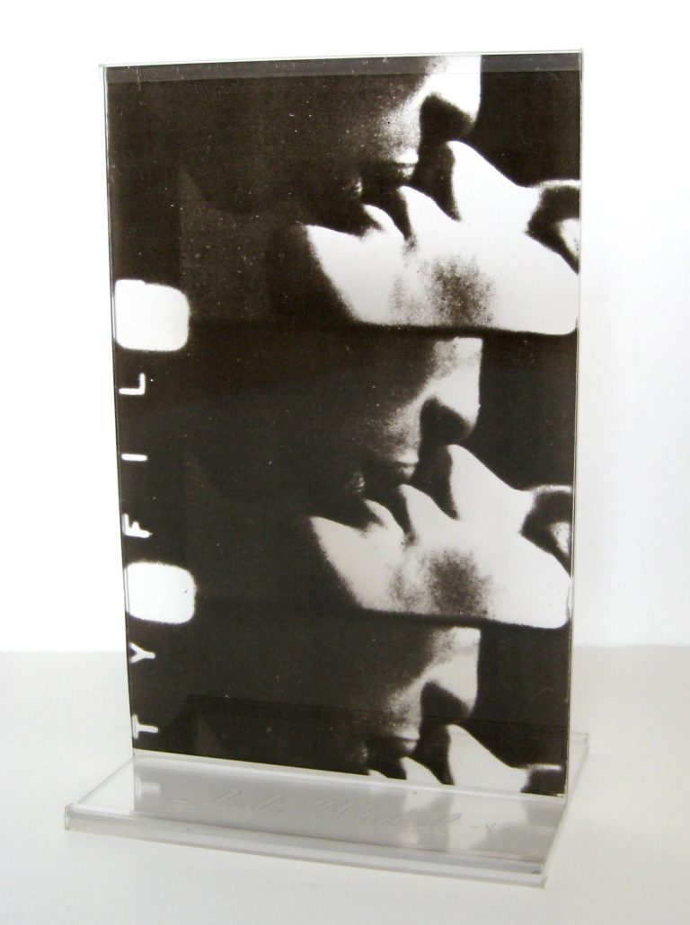 Artwork by Andy Warhol, Kiss, II.8, Made of Screenprint on plexiglass 