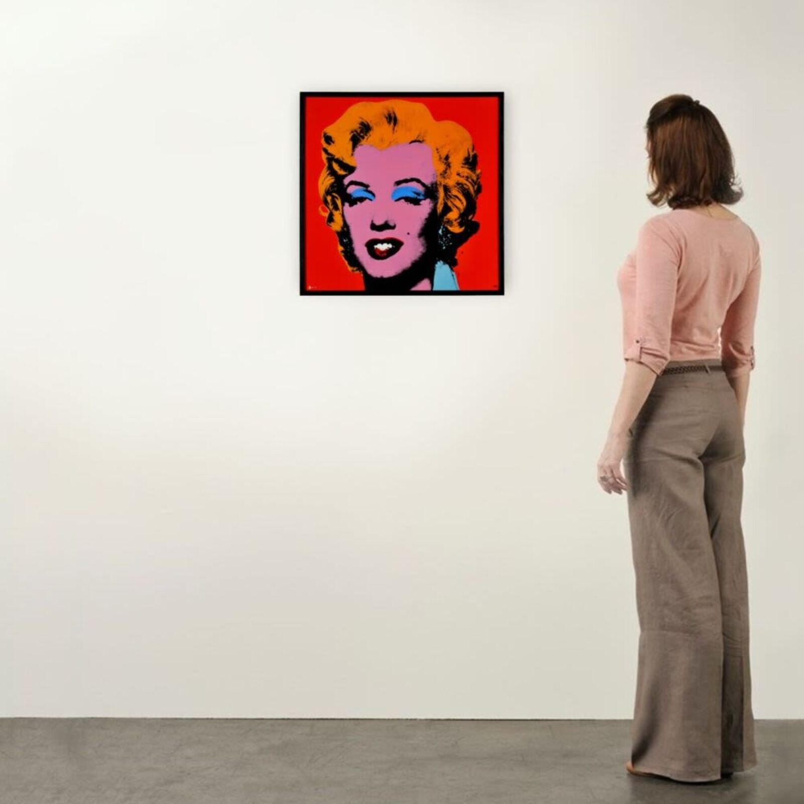 Artwork by Andy Warhol, Marilyn (Orange-Pink), Made of Enamel on Porcelain 