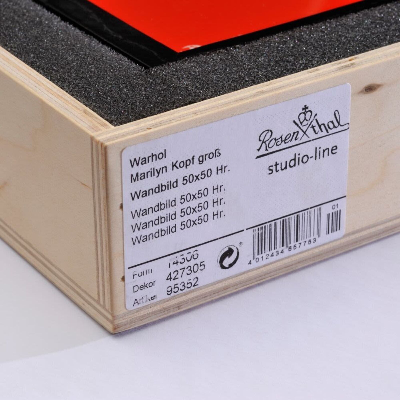 Artwork by Andy Warhol, Marilyn (Orange-Pink), Made of Enamel on Porcelain 