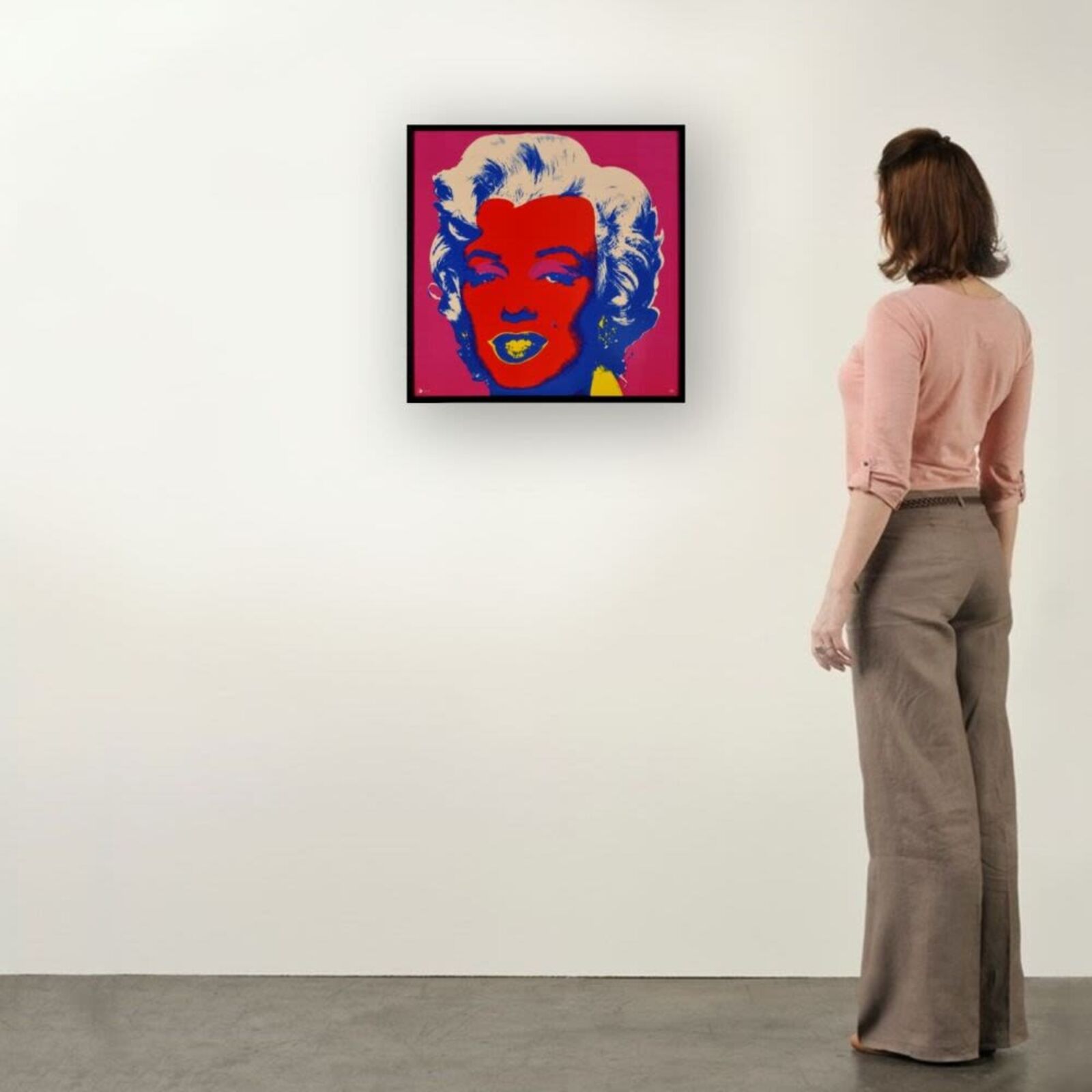 Artwork by Andy Warhol, Marilyn (Purple-Red), Made of Enamel on Porcelain 