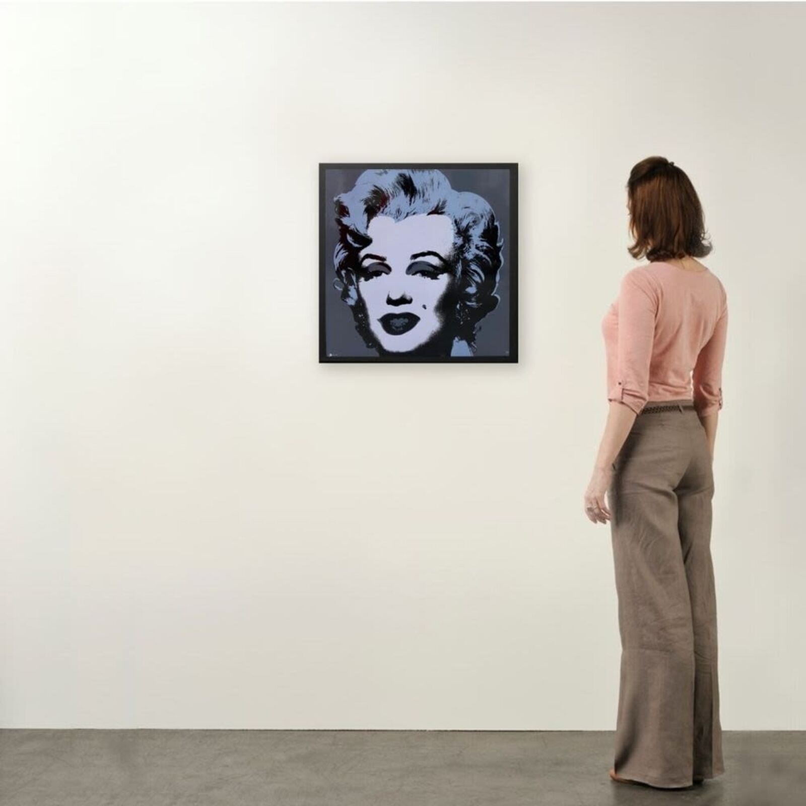 Artwork by Andy Warhol, Marilyn (Silver), Made of Enamel on porcelain 