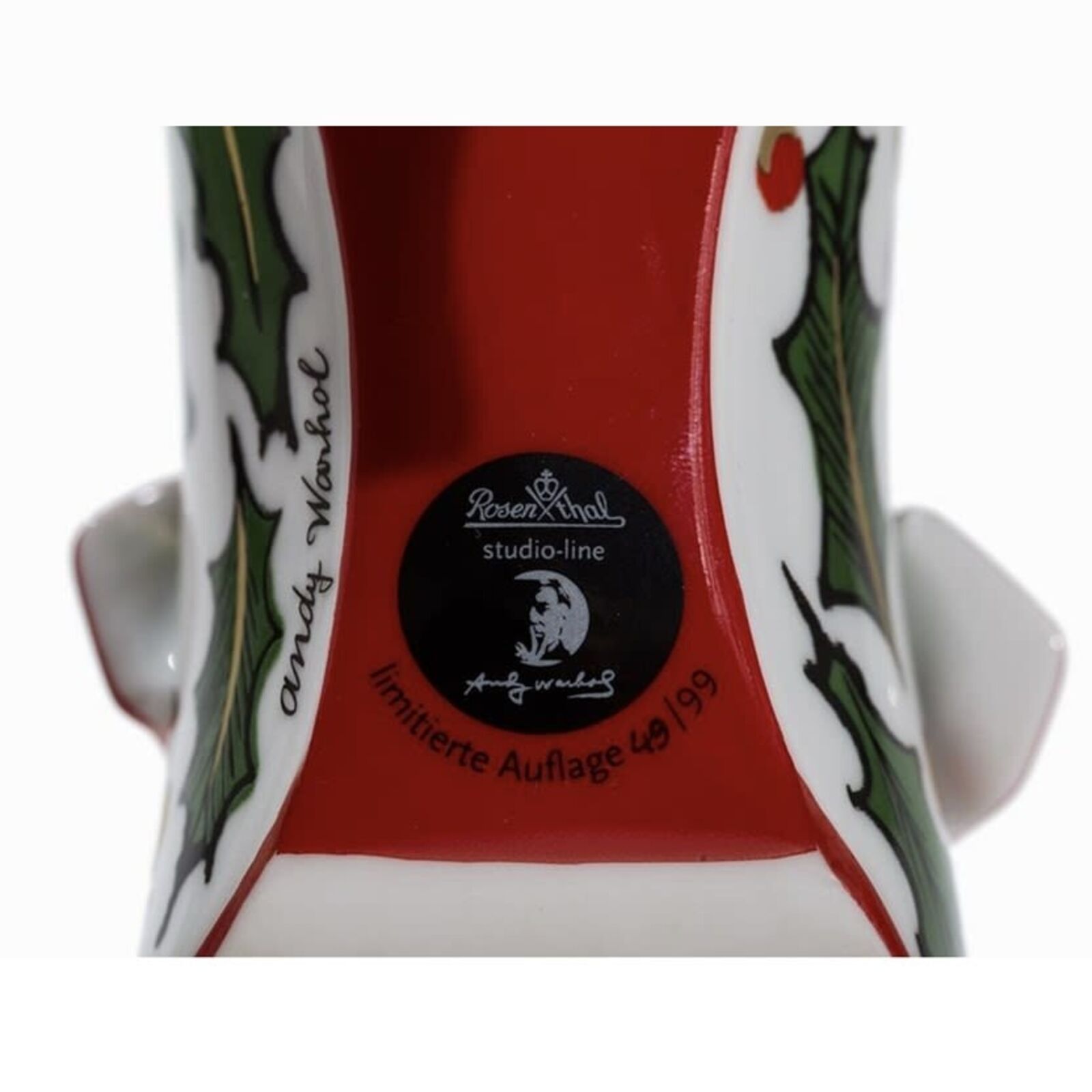 Artwork by Andy Warhol, Merry Christmas Shoe, Made of Enamel on porcelain 