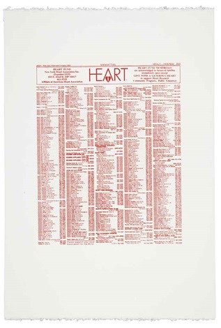 New York Heart Association Phone Book Ad by Andy Warhol, circa 1984