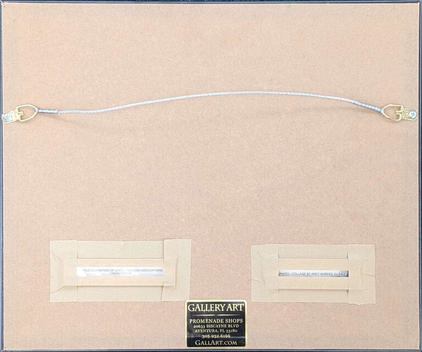 Artwork by Andy Warhol, U.N. Stamp FS II.185 (hand signed limited edition), Made of Offset Lithograph 