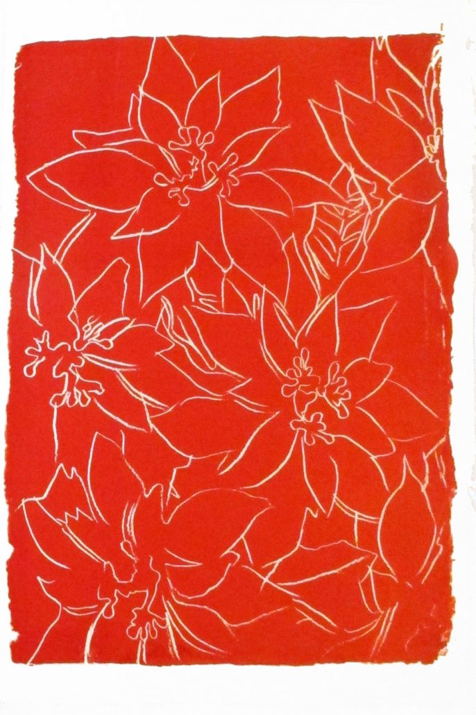 Artwork by Andy Warhol, Poinsettias, Made of Unique screenprint 