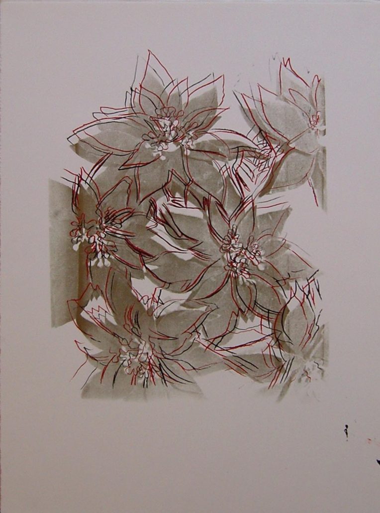 Artwork by Andy Warhol, Poinsettias, Made of Unique screenprint 