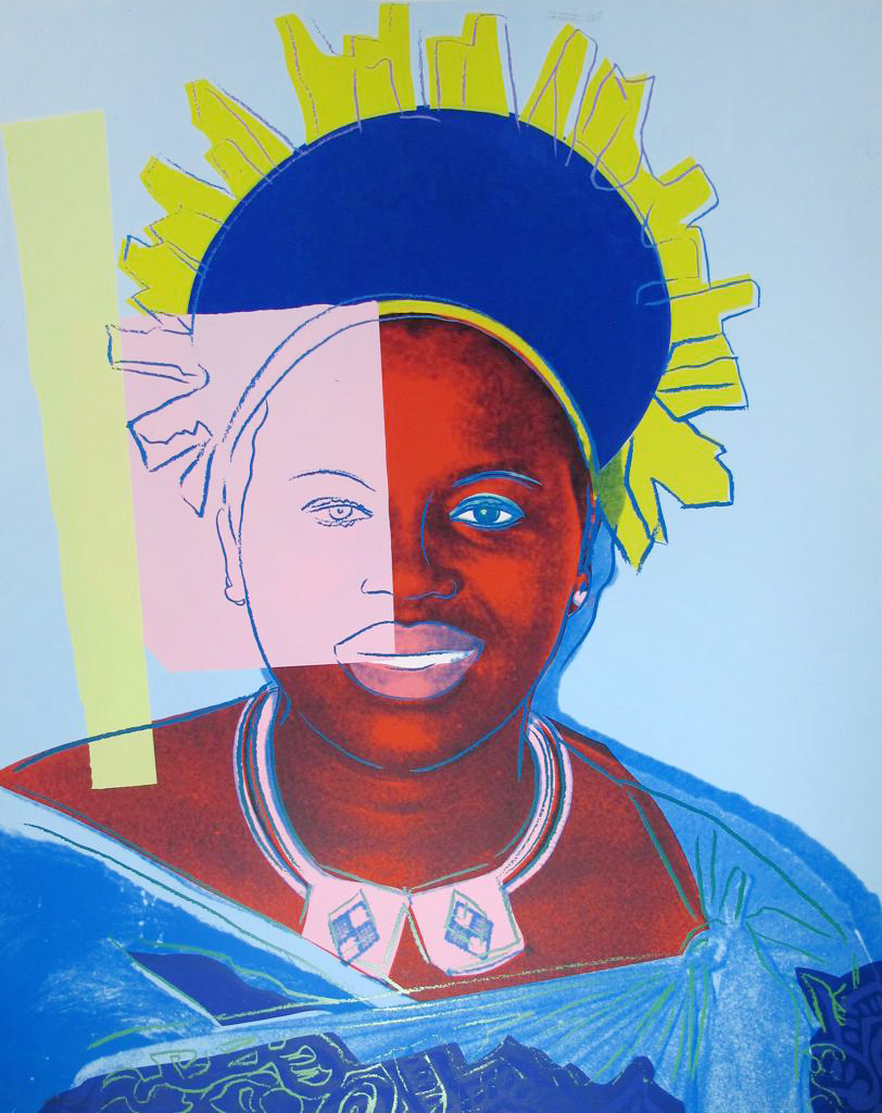Artwork by Andy Warhol, Reigning Queens: Queen Ntombi Twala of Swaziland, Made of Unique screenprint 