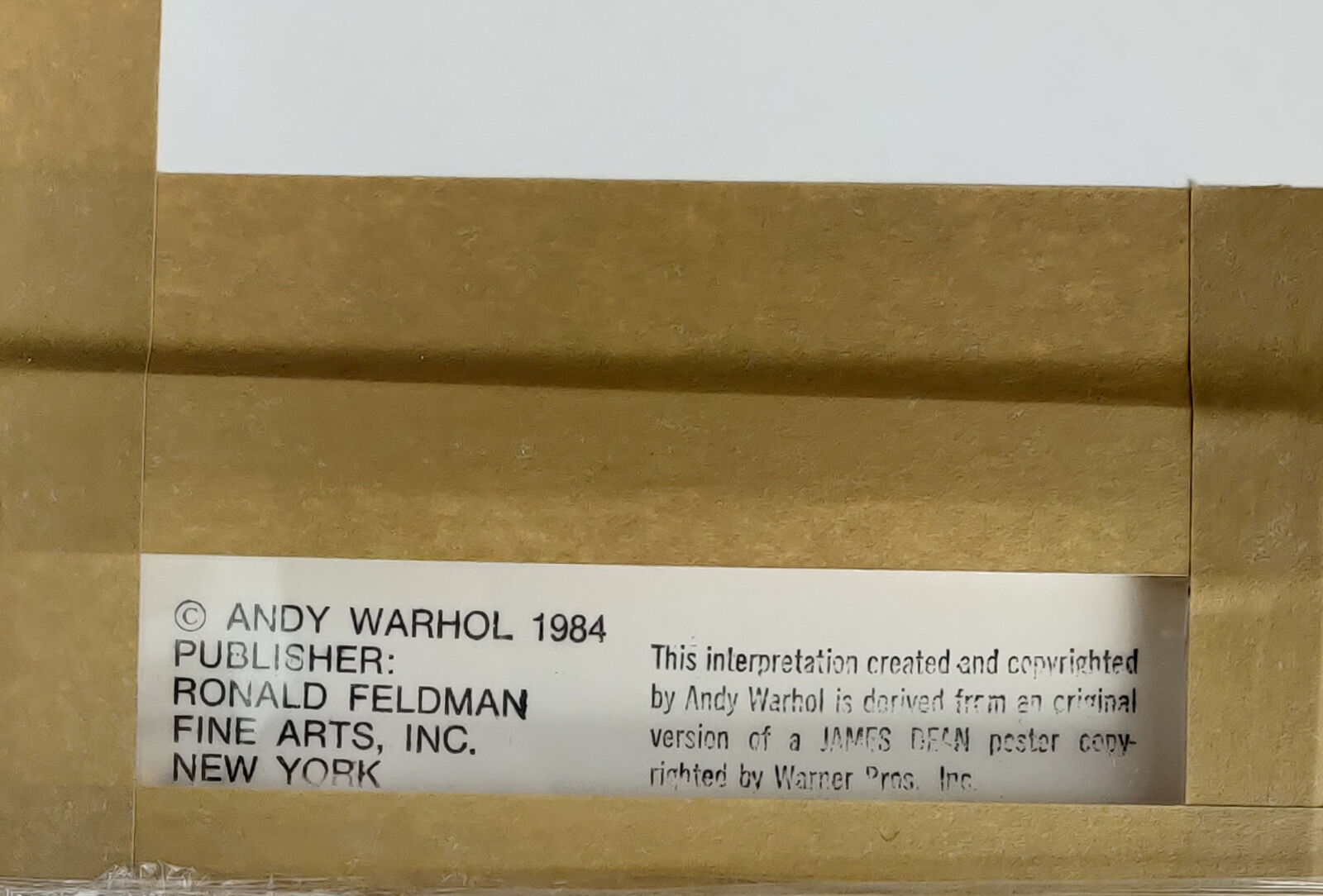 Artwork by Andy Warhol, ADS: REBEL WITHOUT A CAUSE (JAMES DEAN) FS II.355, Made of Screenprint On Lenox Museum Board 