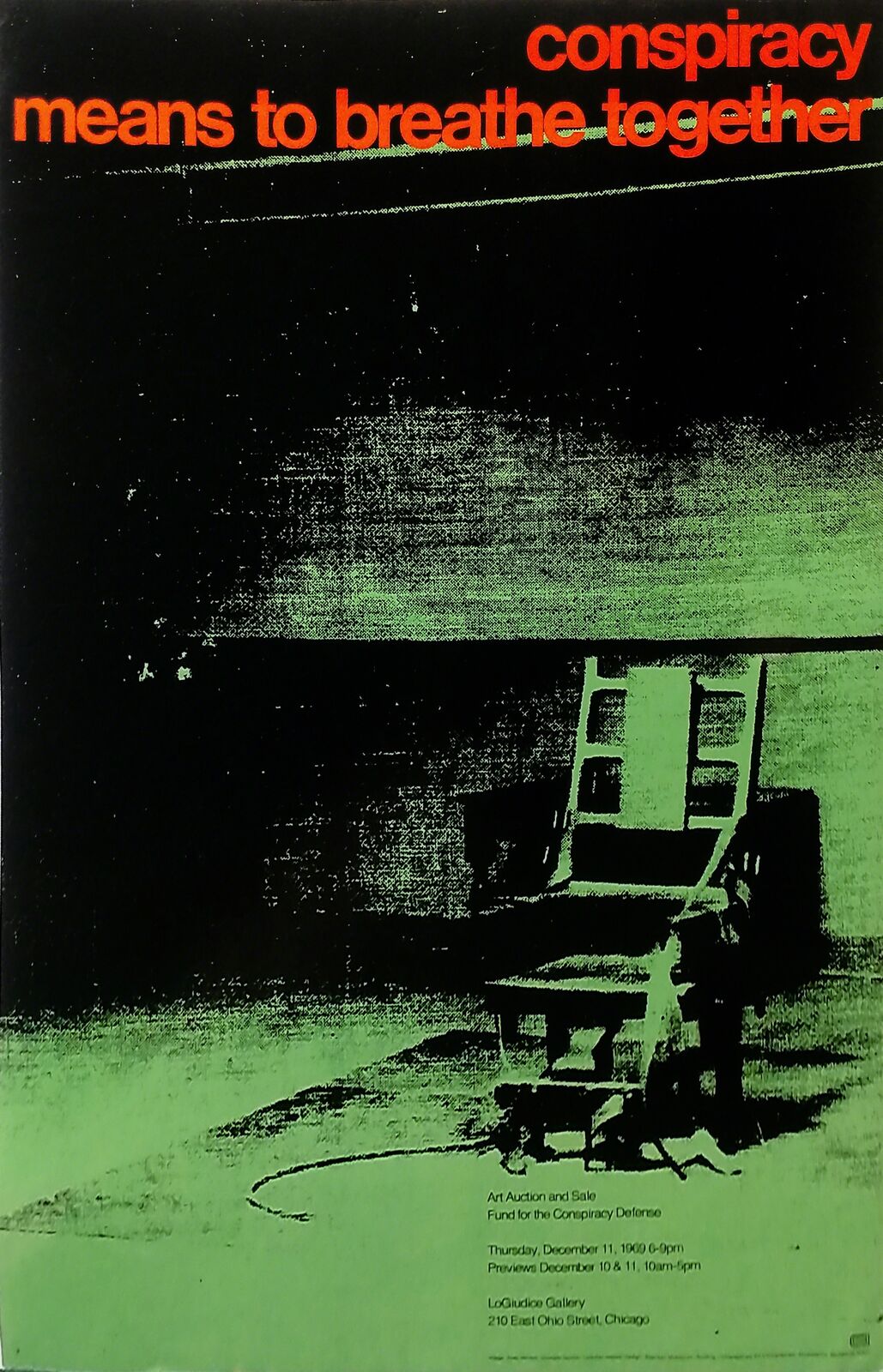CONSPIRACY MEANS TO BREATHE TOGETHER by Andy Warhol, 1969