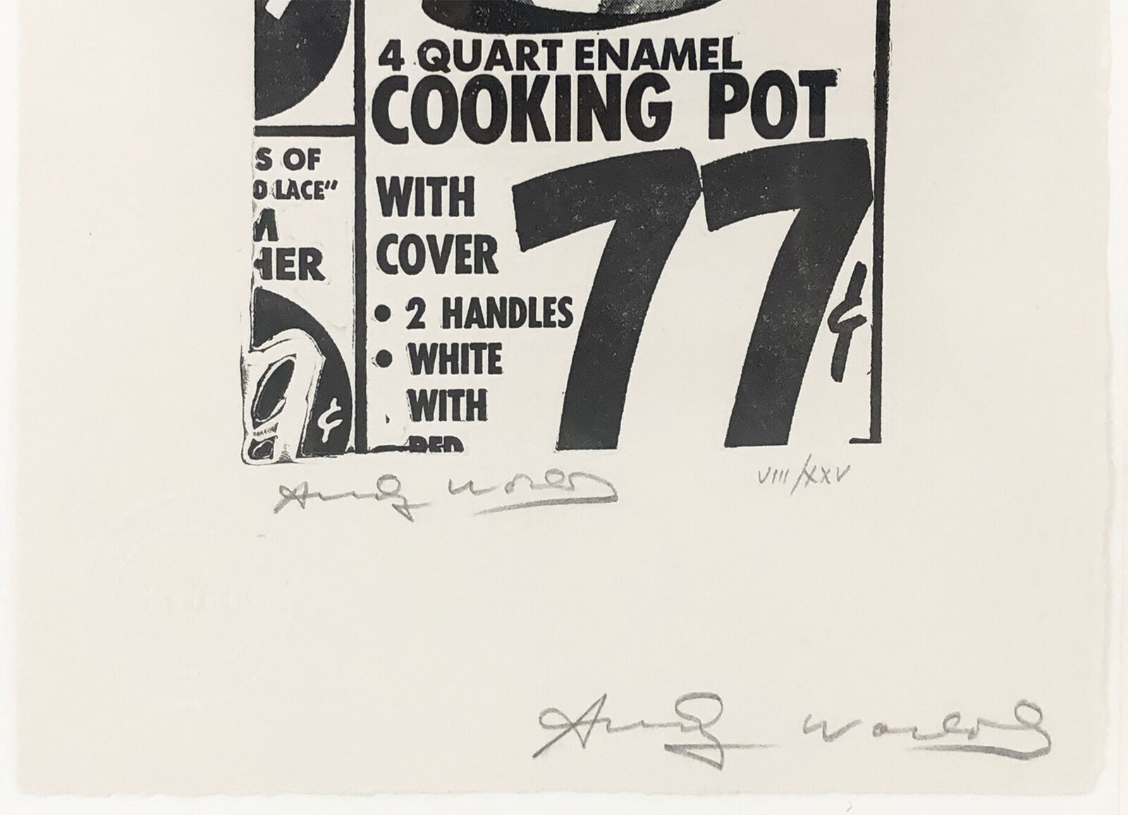 Artwork by Andy Warhol, COOKING POT FS II.1, Made of Photo Engraving 