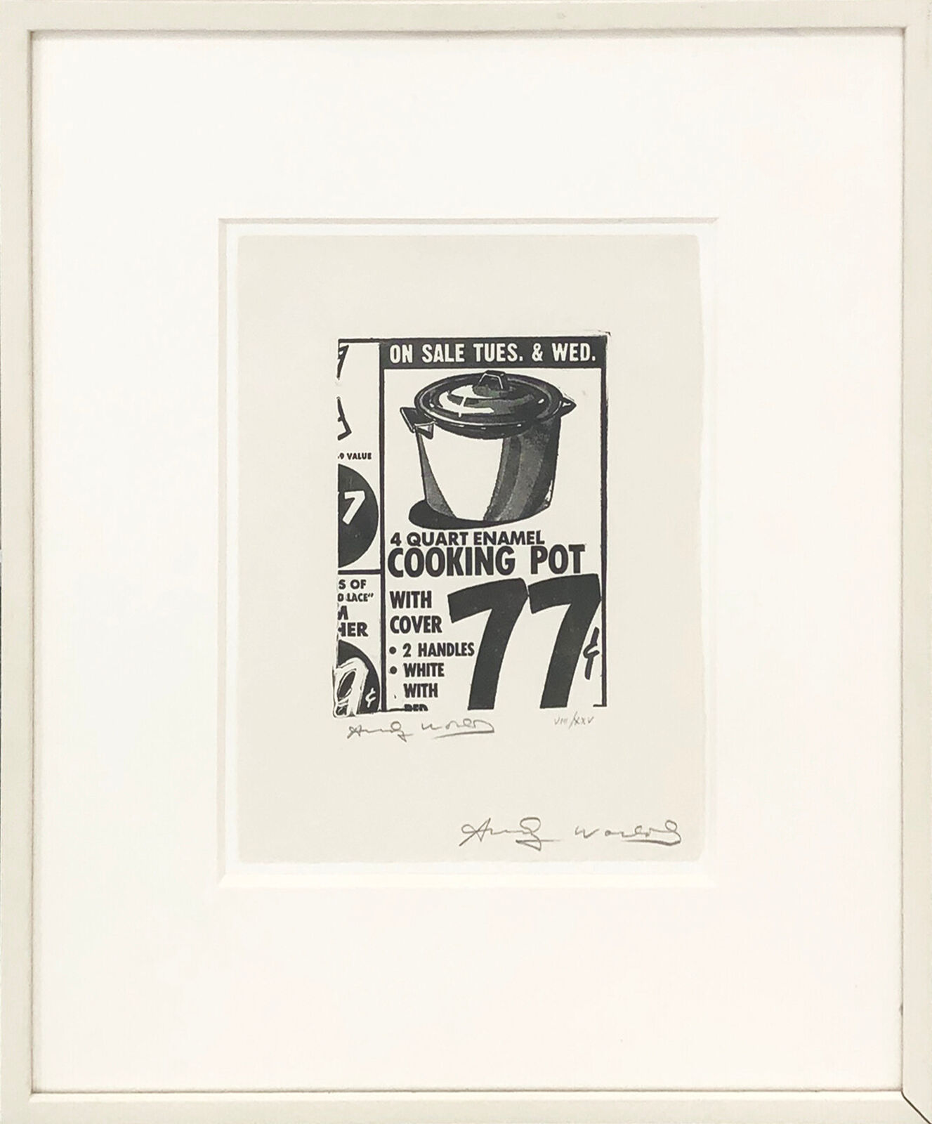 Artwork by Andy Warhol, COOKING POT FS II.1, Made of Photo Engraving 