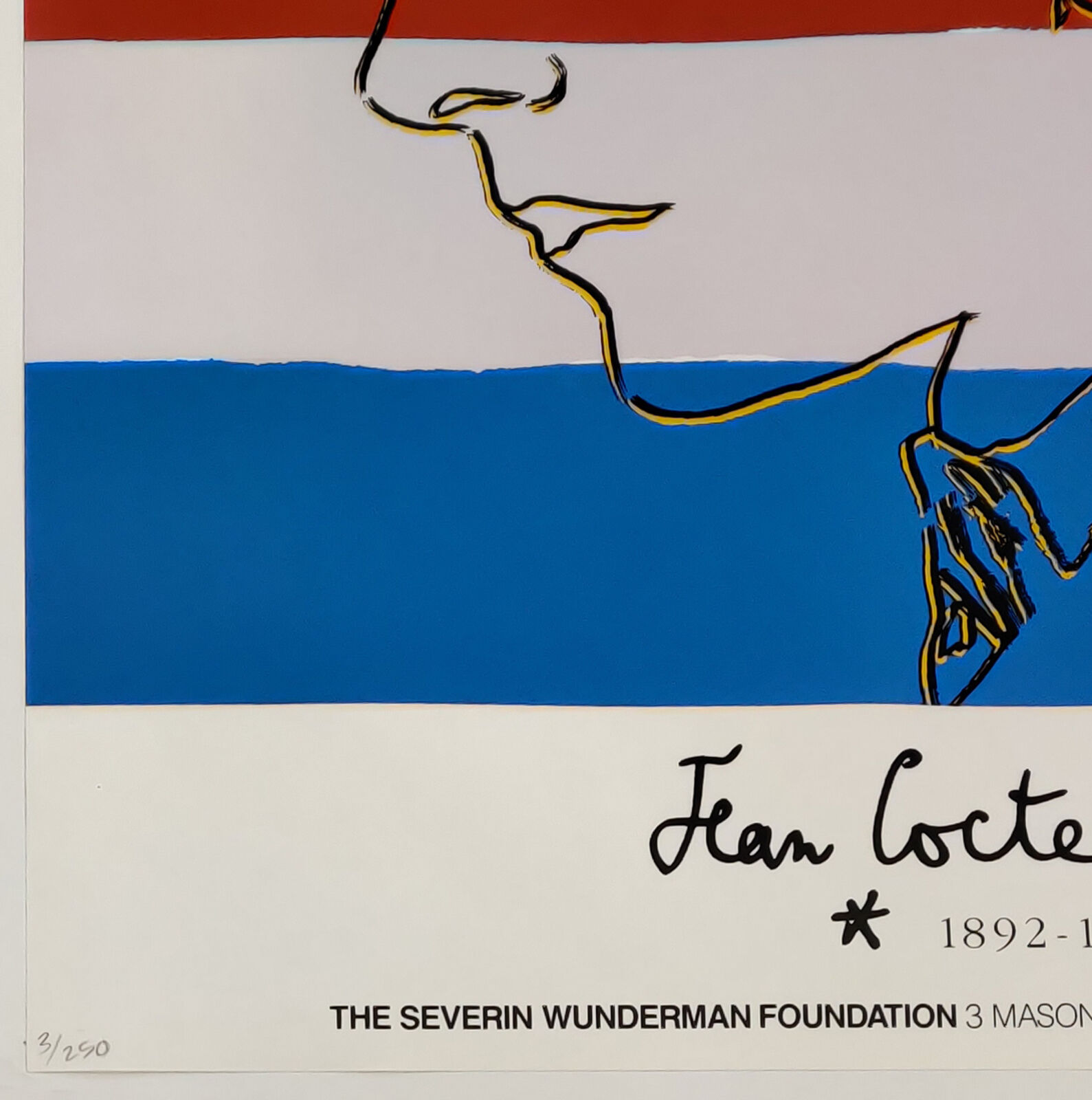 Artwork by Andy Warhol, JEAN COCTEAU FS II.329A, Made of Screen Print 
