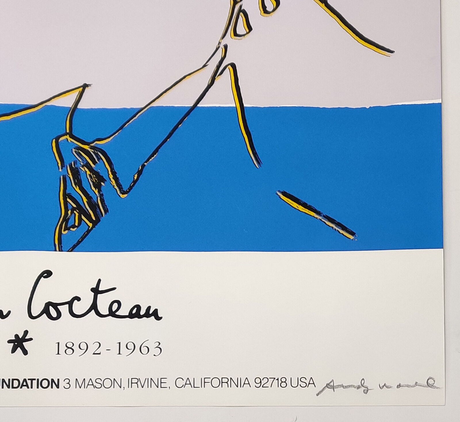 Artwork by Andy Warhol, JEAN COCTEAU FS II.329A, Made of Screen Print 