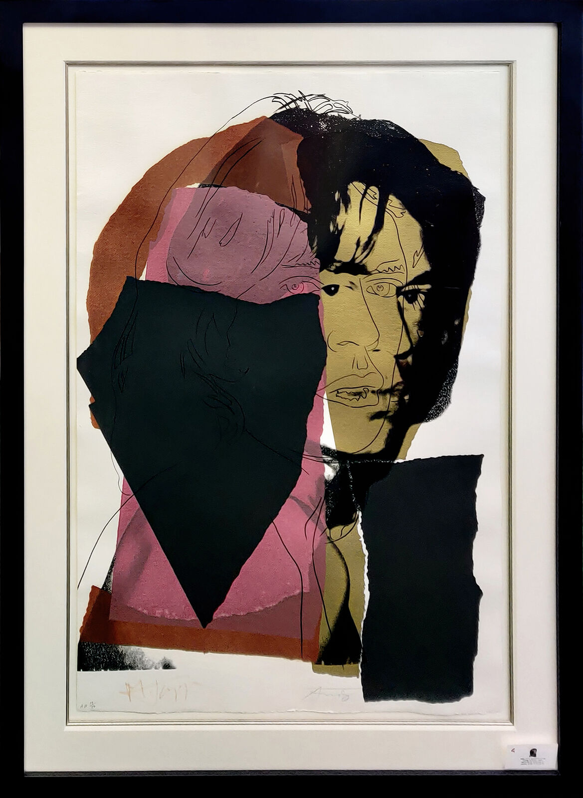 Artwork by Andy Warhol, MICK JAGGER FS II.139, Made of Screen Print 
