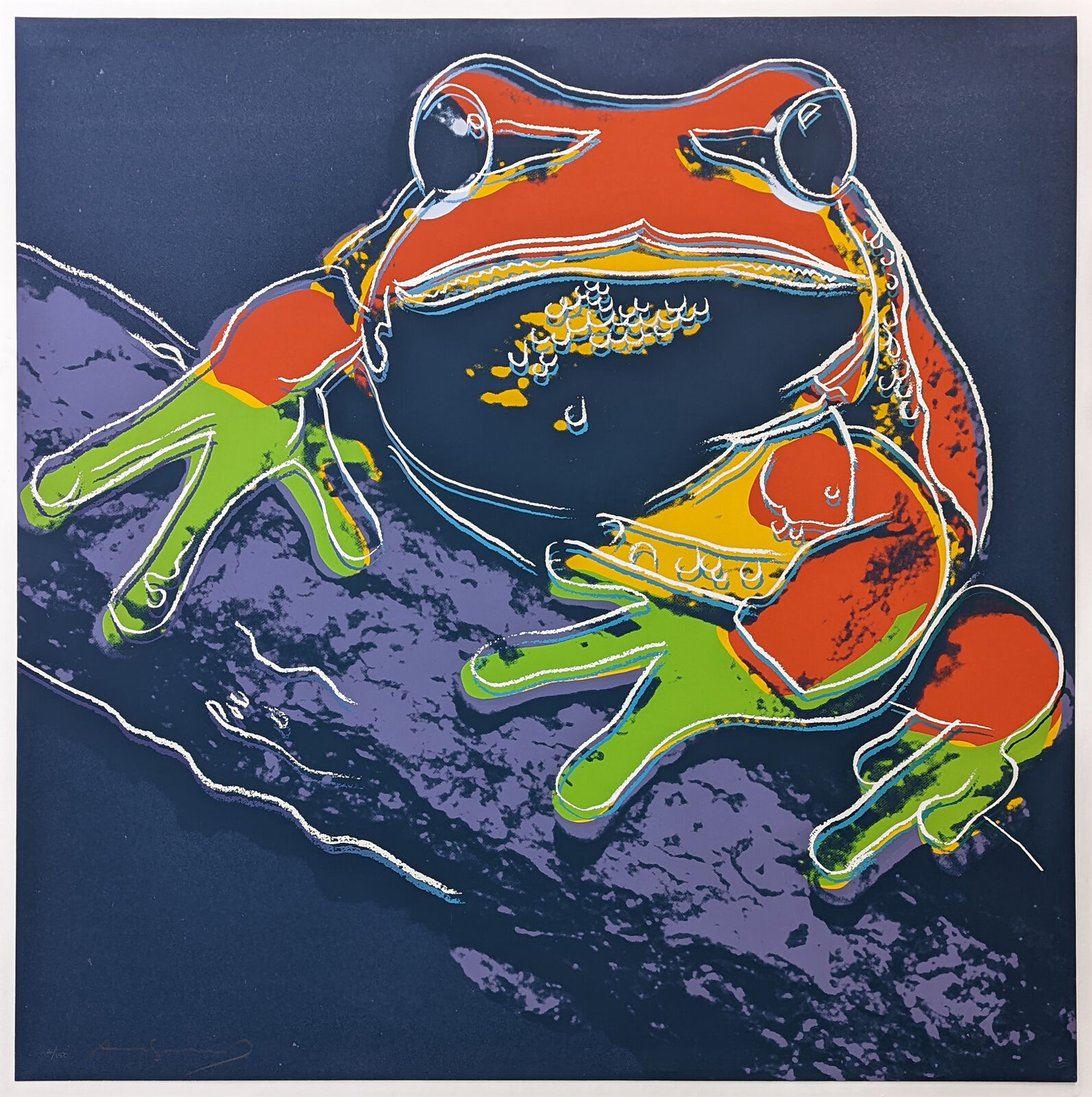 Artwork by Andy Warhol, PINE BARRENS TREE FROG FS II.294, Made of Screenprint On Lenox Museum Board 