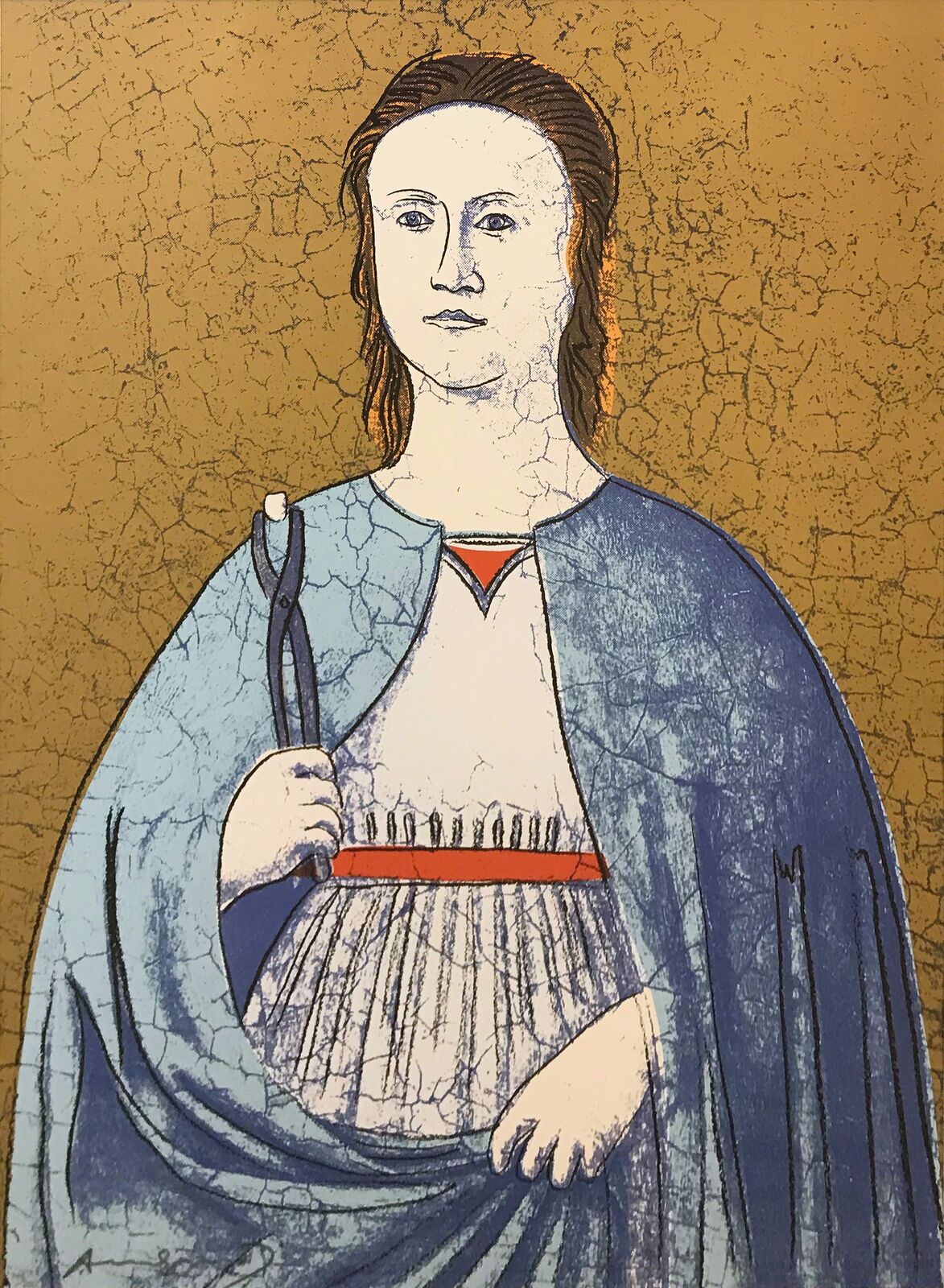 Artwork by Andy Warhol, SAINT APOLLONIA FS II.332, Made of Screenprint On Essex Offset Kid Finish Paper 