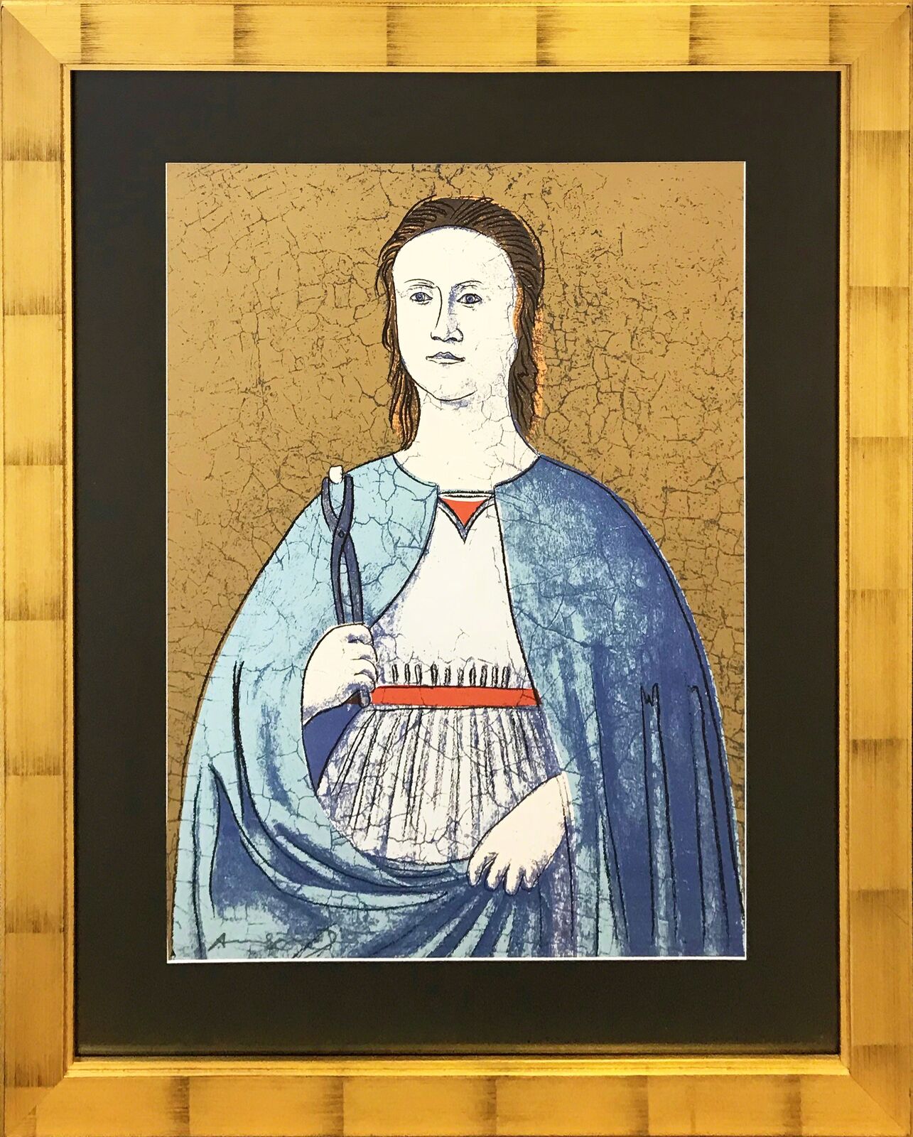 Artwork by Andy Warhol, SAINT APOLLONIA FS II.332, Made of Screenprint On Essex Offset Kid Finish Paper 