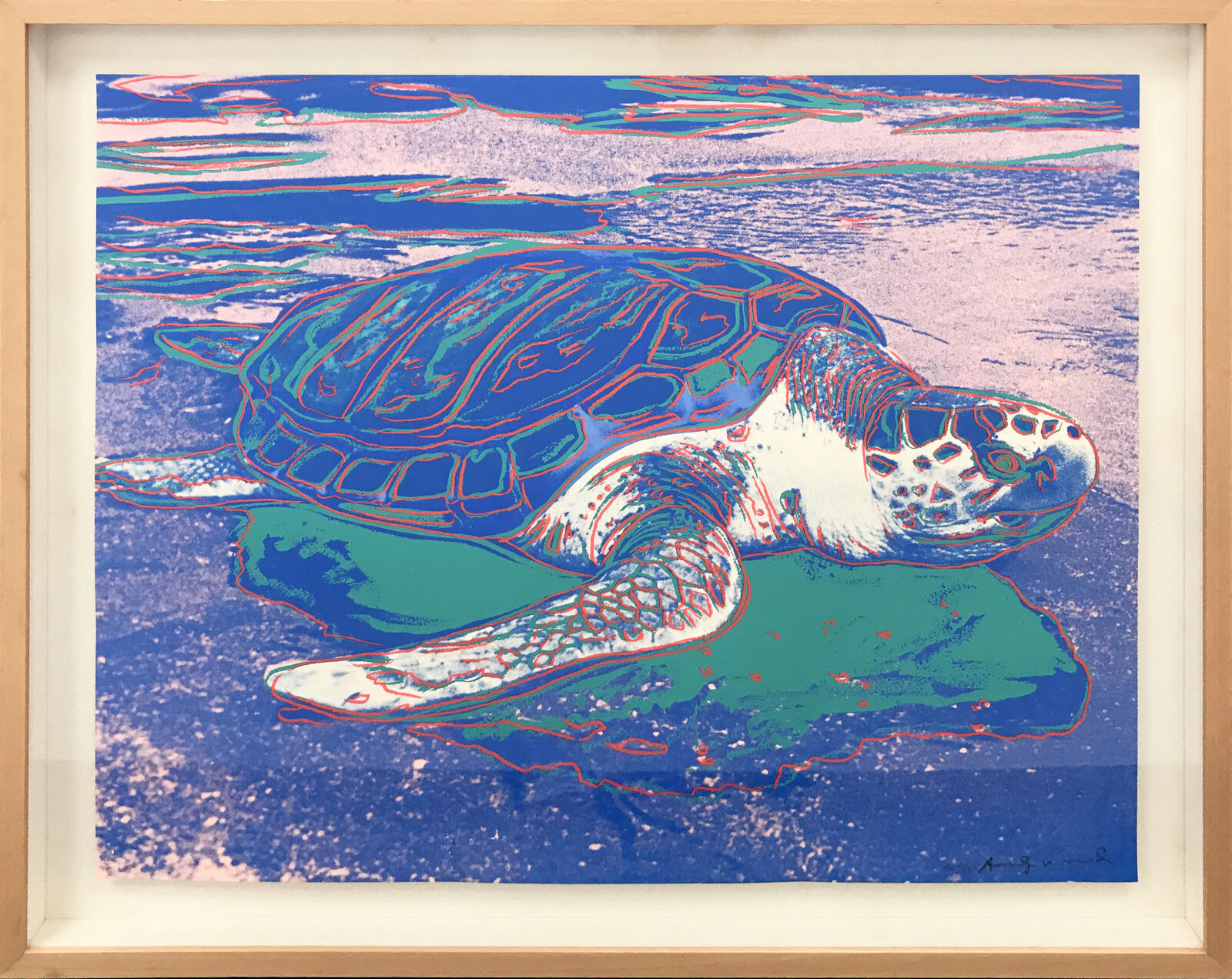 Artwork by Andy Warhol, TURTLE FS II.360A, Made of Screenprint On Lenox Museum Board 