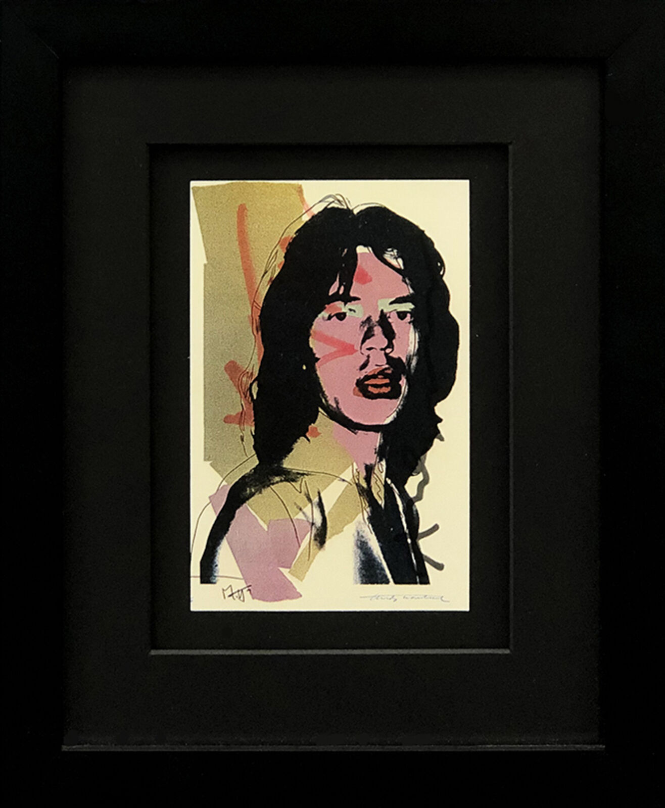 MICK JAGGER INVITATION by Andy Warhol, 1975