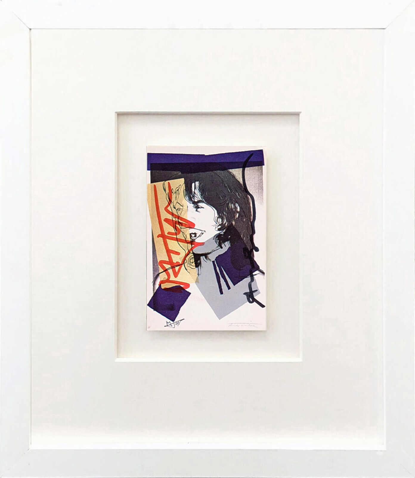 Artwork by Andy Warhol, MICK JAGGER INVITATION, Made of Offset Lithograph In Colors 