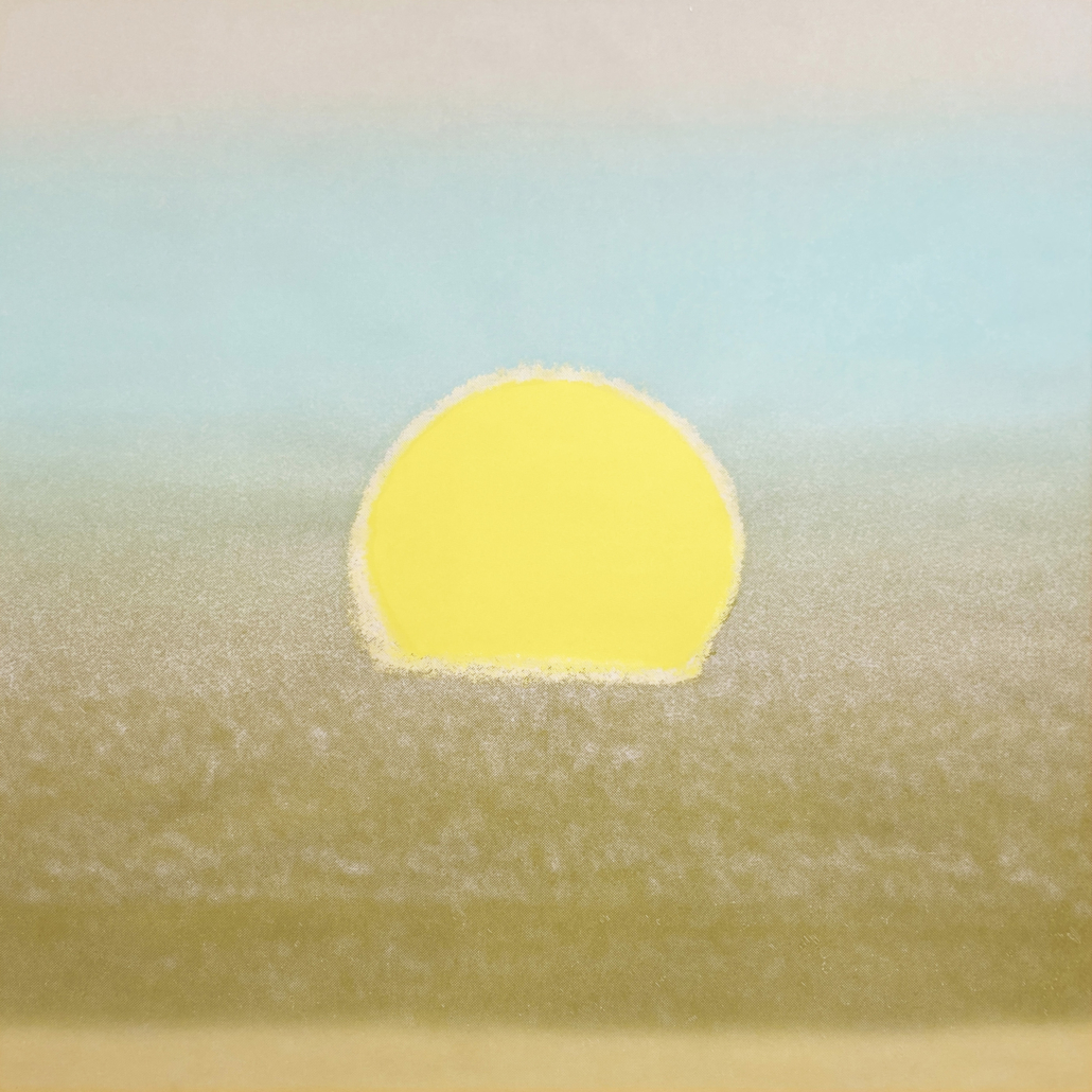 Artwork by Andy Warhol, Sunset, Made of Unique screenprint on paper 
