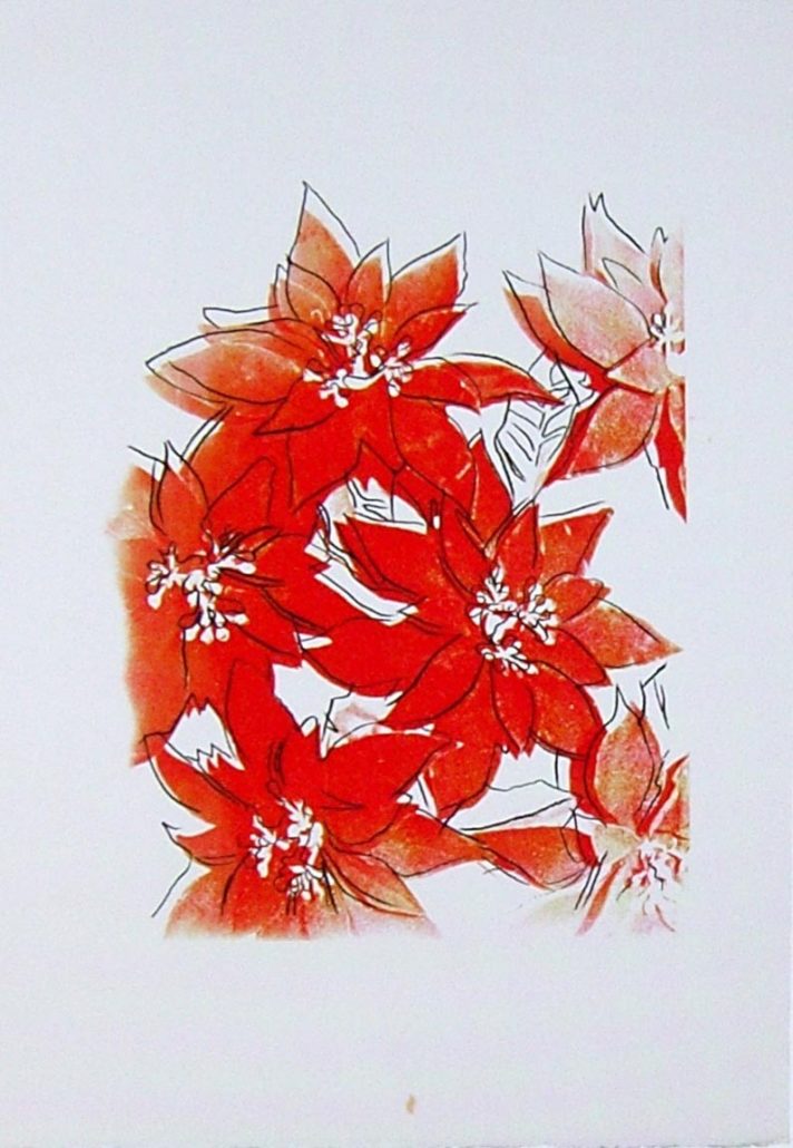 Artwork by Andy Warhol, Poinsettias, Made of Unique screenprint 