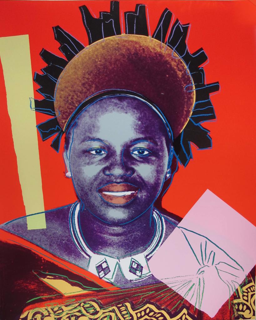 Artwork by Andy Warhol, Reigning Queens: Queen Ntombi Twala of Swaziland, Made of Unique screenprint 